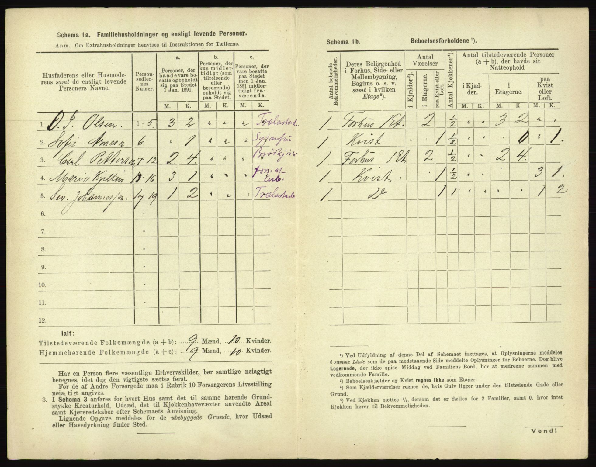 RA, 1891 census for 0101 Fredrikshald, 1891, p. 347