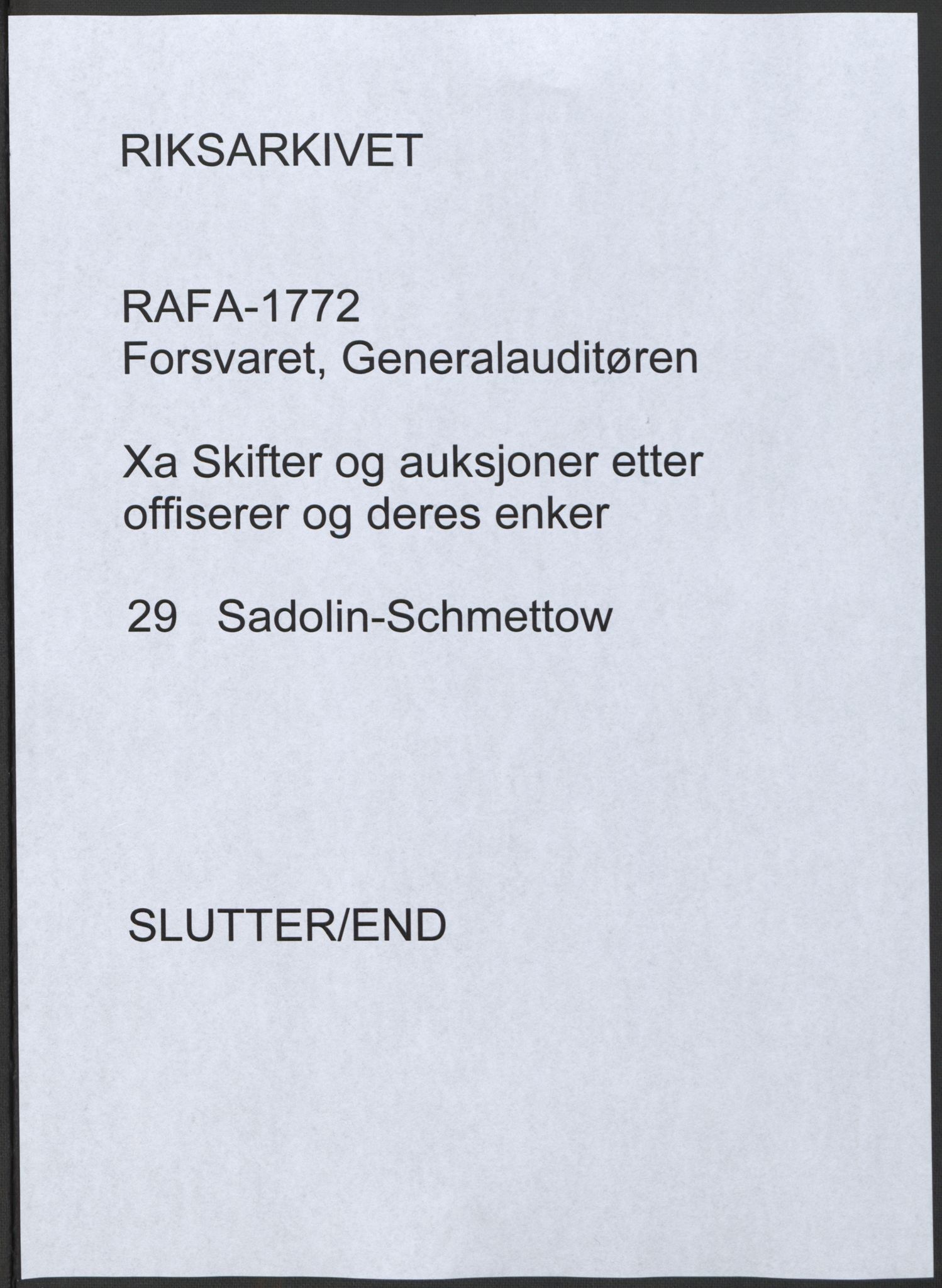 Forsvaret, Generalauditøren, AV/RA-RAFA-1772/F/Fj/Fja/L0029: --, 1709-1825, p. 631