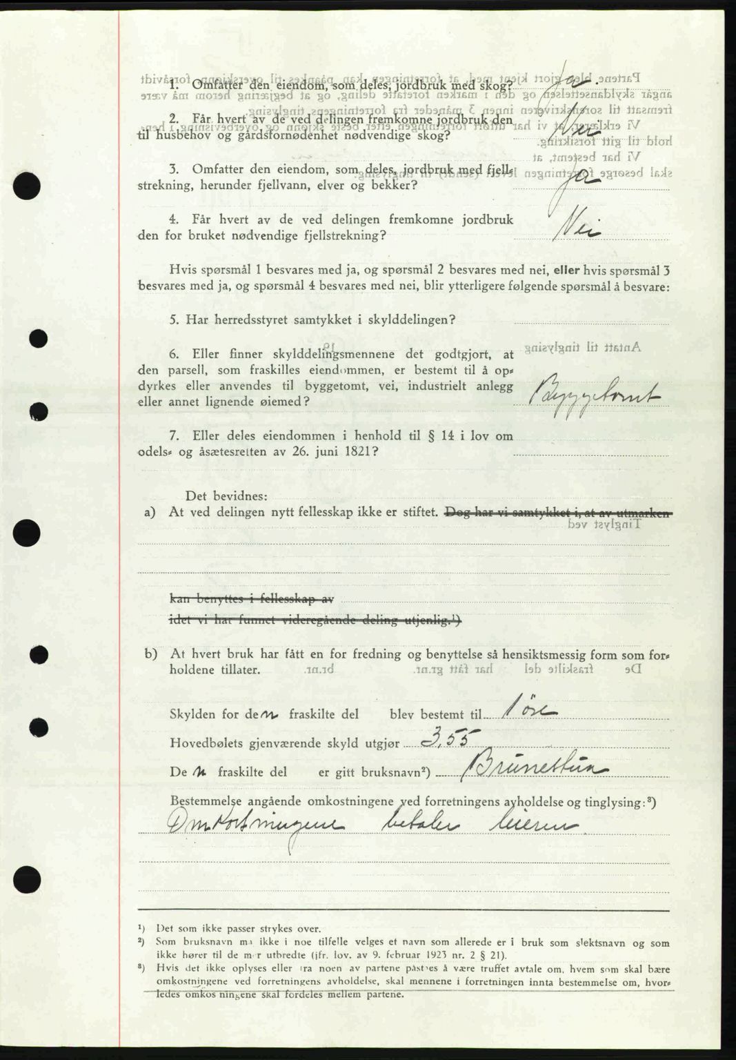 Sør-Gudbrandsdal tingrett, SAH/TING-004/H/Hb/Hbd/L0009: Mortgage book no. A9, 1941-1941, Diary no: : 913/1941