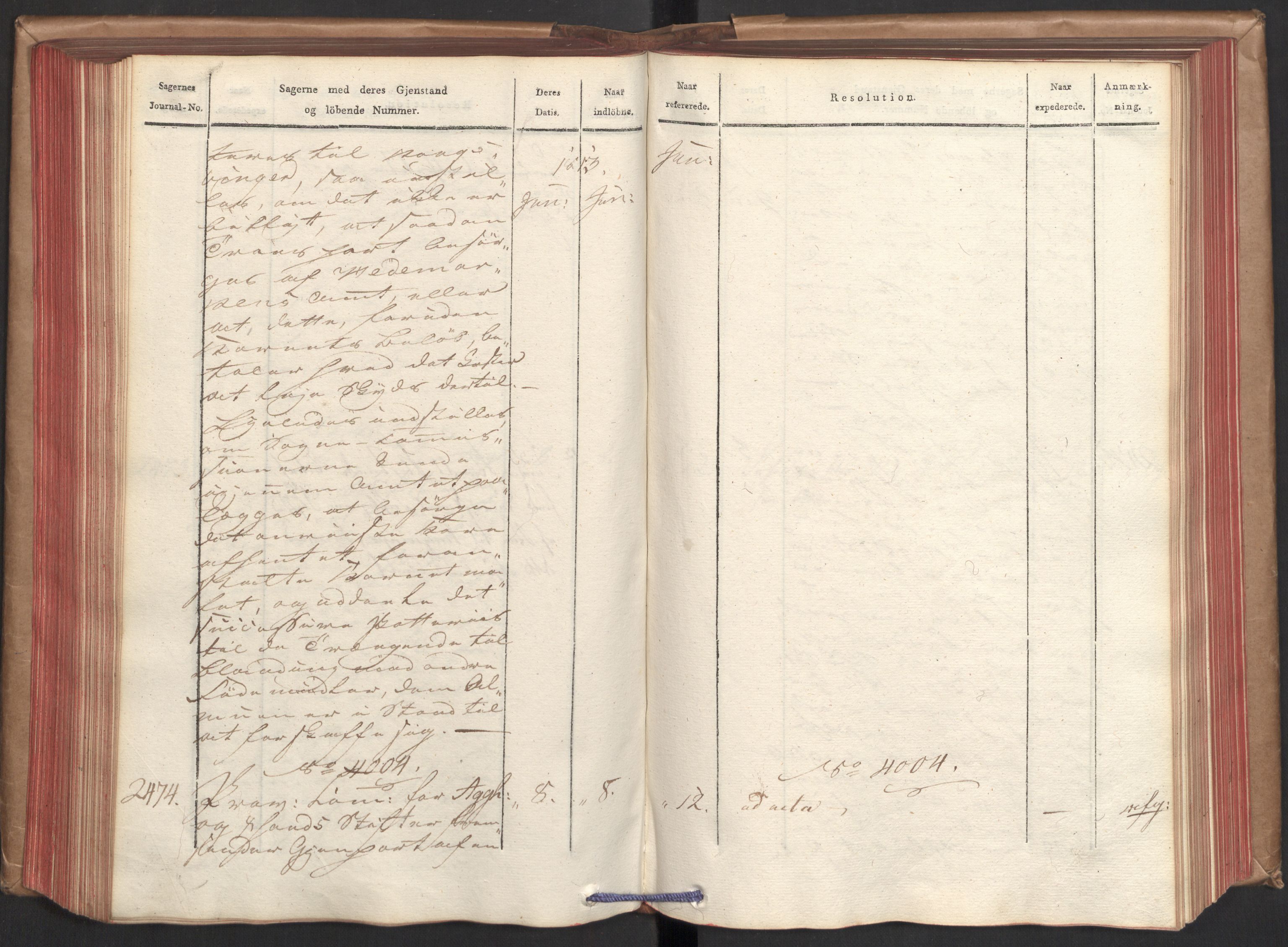 Stattholderembetet 1810-1814, 2. kontor (Kontor B), AV/RA-EA-5432/Ab/L0006: Referatprotokoll,  j.nr. 2262-2602,  l.nr. 2846-4172, 1813, p. 152