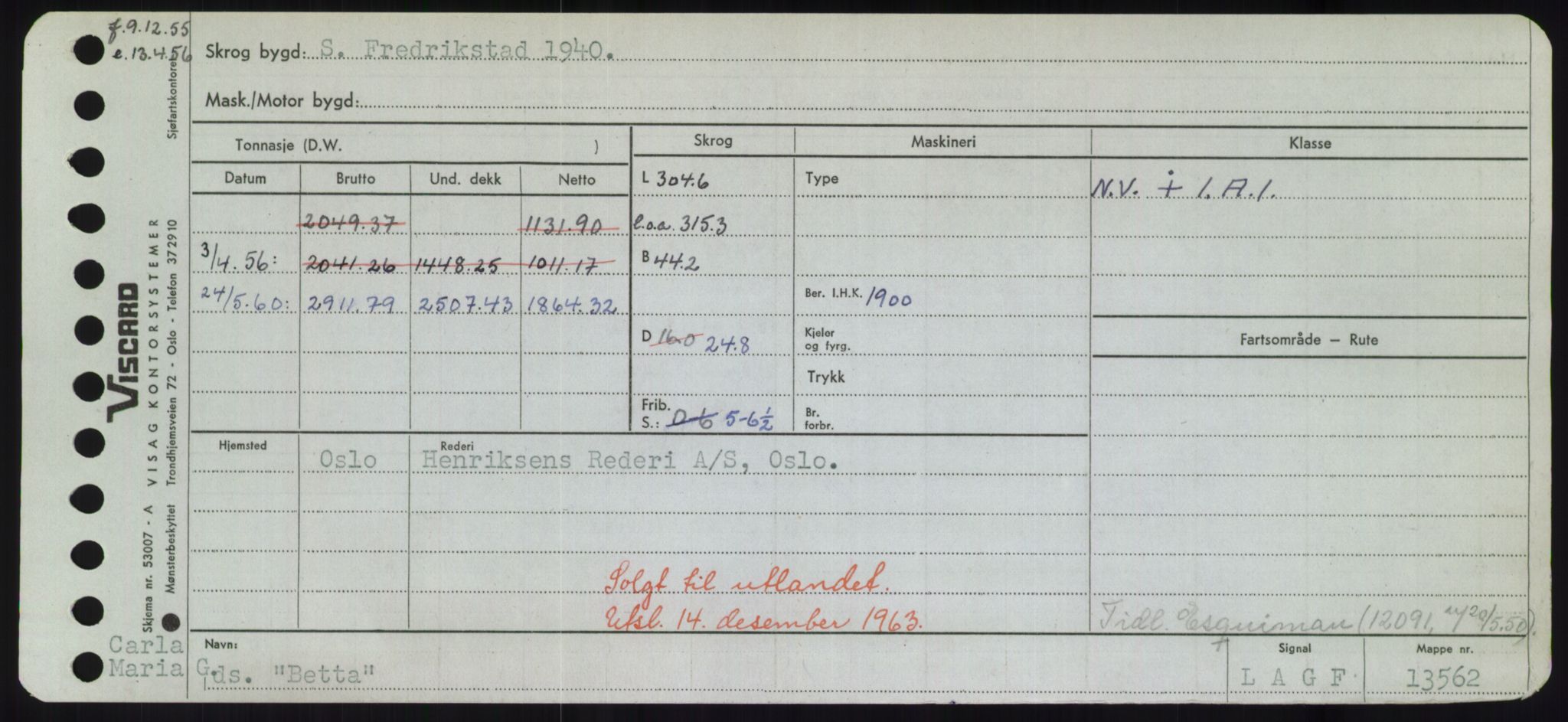 Sjøfartsdirektoratet med forløpere, Skipsmålingen, RA/S-1627/H/Hd/L0003: Fartøy, B-Bev, p. 965