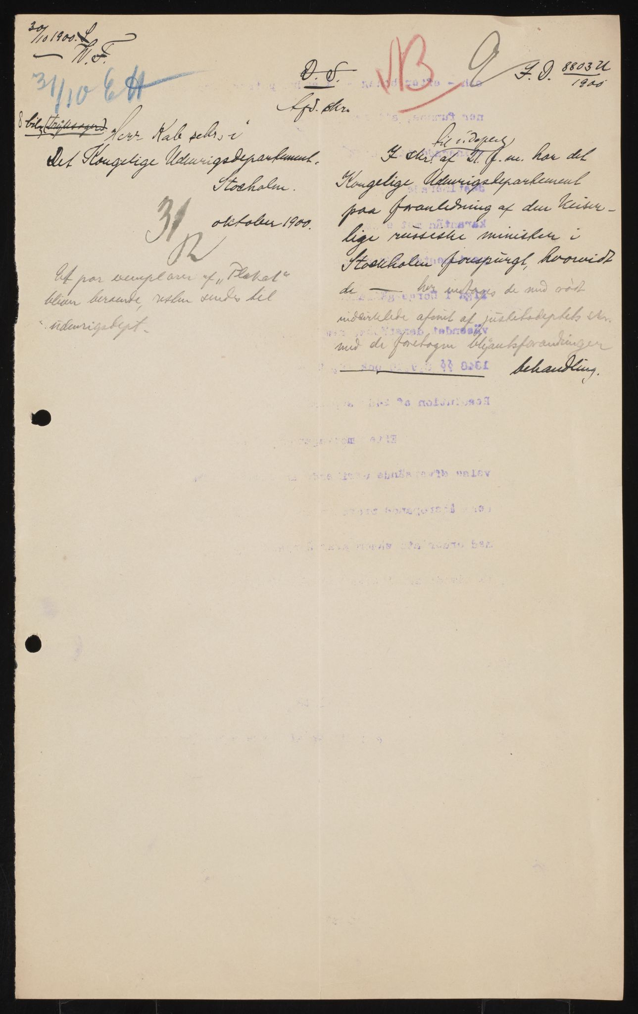 Utenriksdepartementet, AV/RA-S-2259, 1872-1932, p. 141