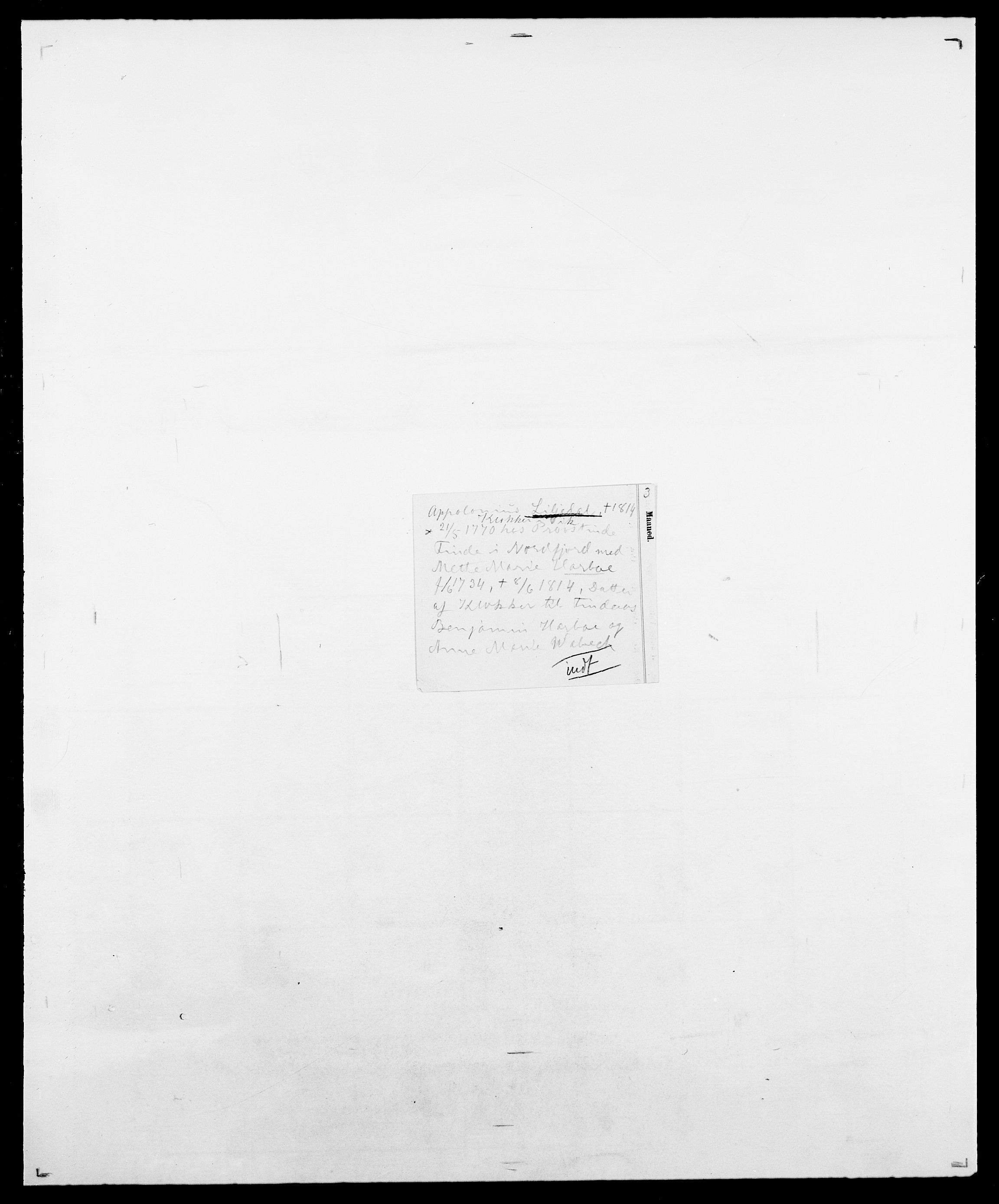 Delgobe, Charles Antoine - samling, AV/SAO-PAO-0038/D/Da/L0023: Lau - Lirvyn, p. 406