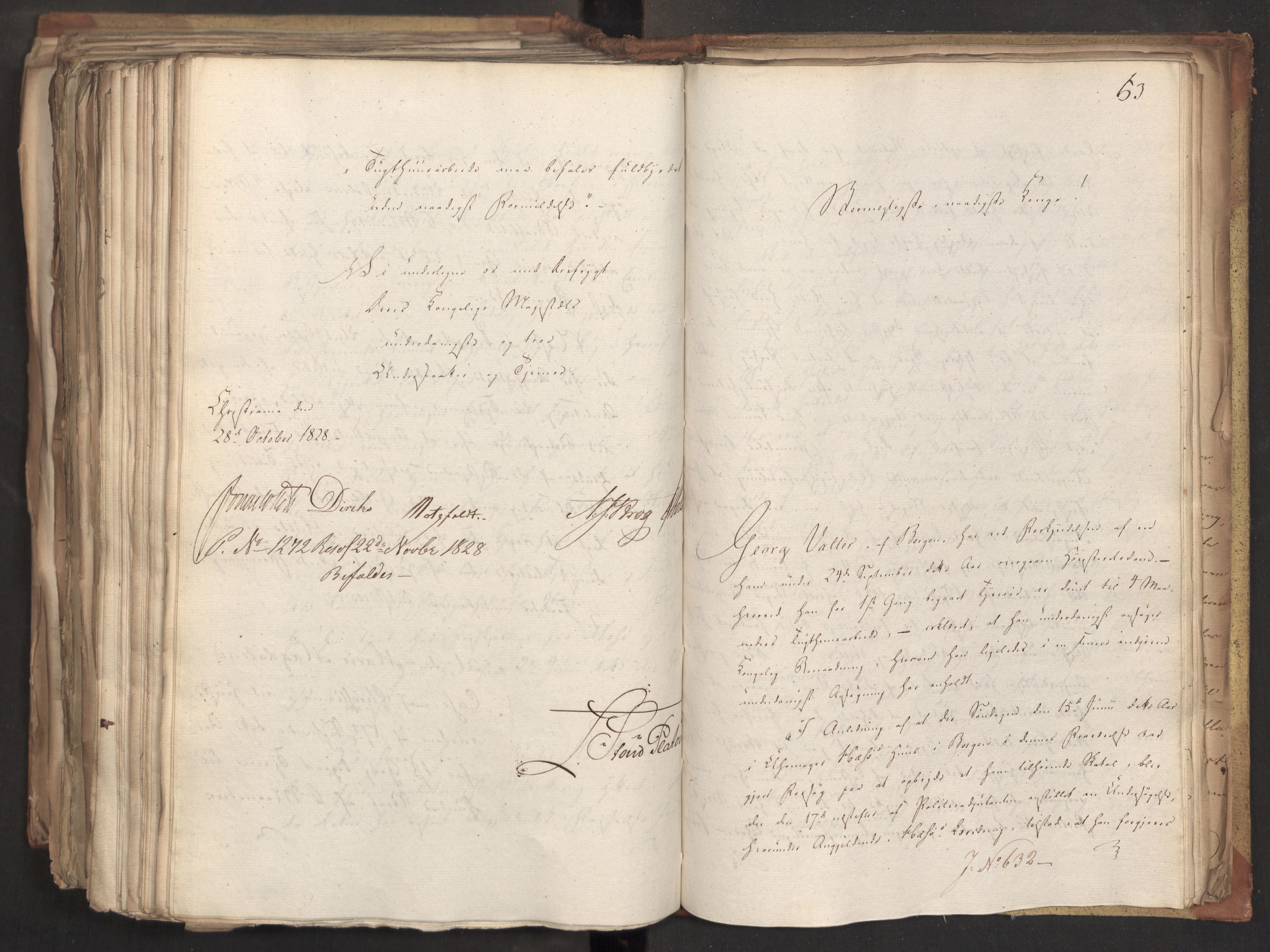 Statsrådsavdelingen i Stockholm, AV/RA-S-1003/D/Da/L0056: Regjeringsinnstillinger nr. 436-650, 1828, p. 570