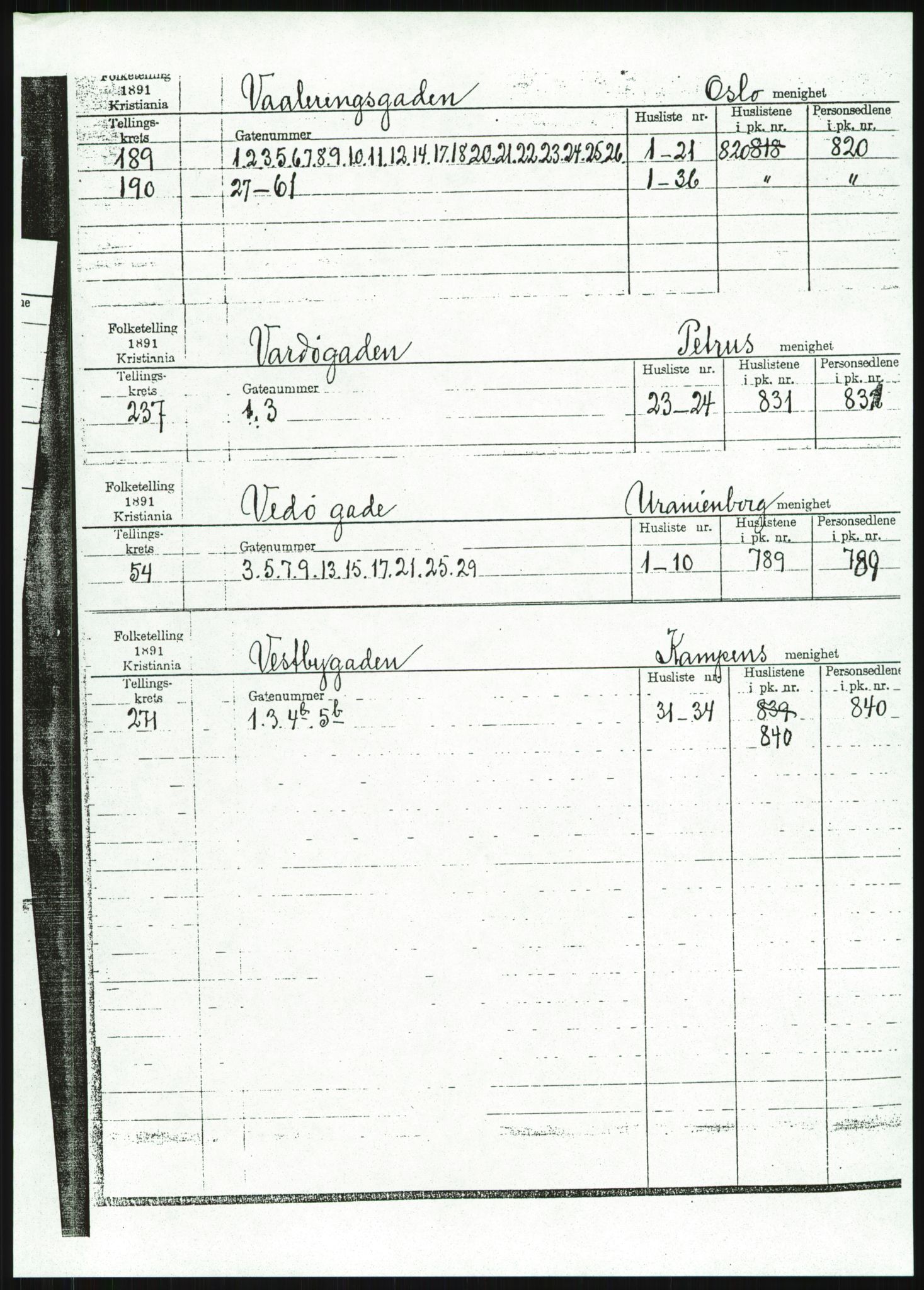 RA, 1891 census for 0301 Kristiania, 1891, p. 130