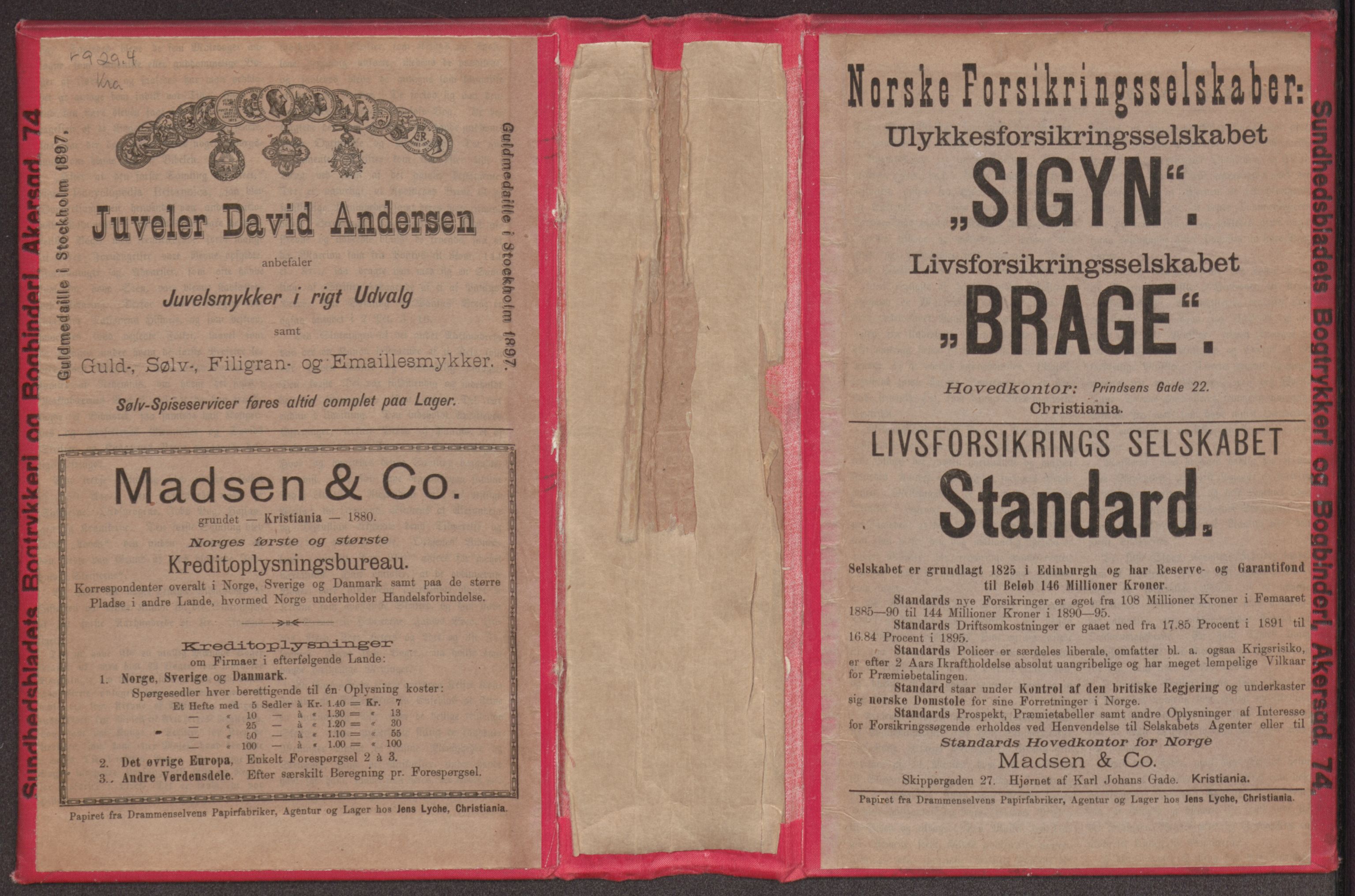 Kristiania/Oslo adressebok, PUBL/-, 1898