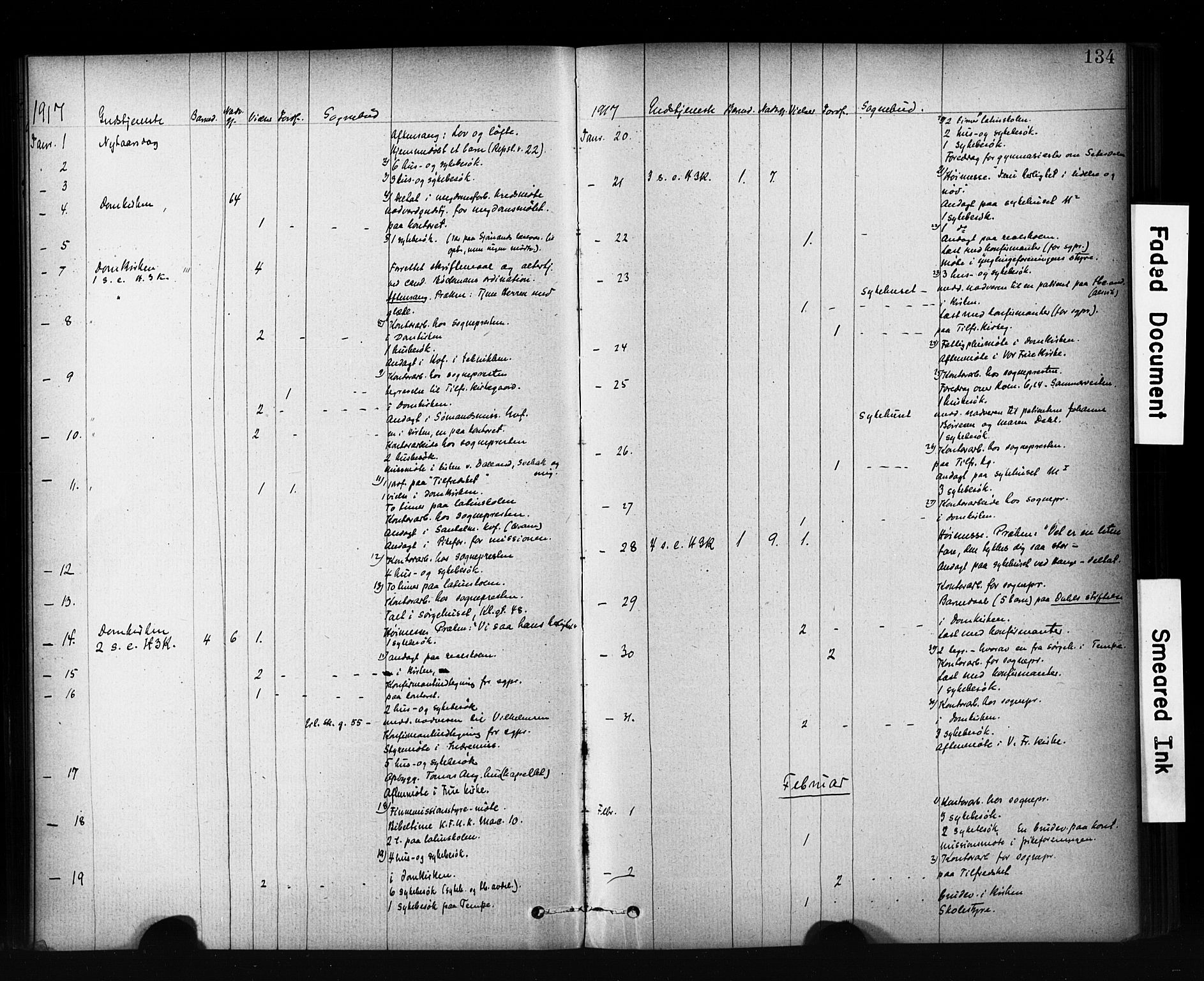 Ministerialprotokoller, klokkerbøker og fødselsregistre - Sør-Trøndelag, SAT/A-1456/601/L0071: Curate's parish register no. 601B04, 1882-1931, p. 134