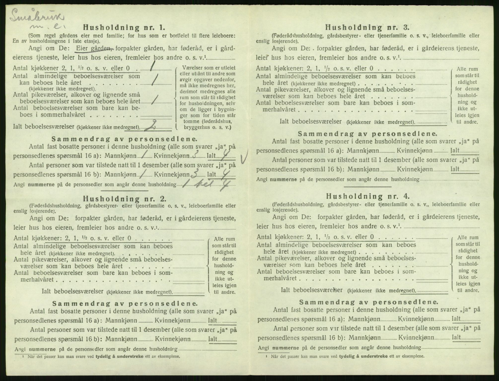 SAT, 1920 census for Skjerstad, 1920, p. 626