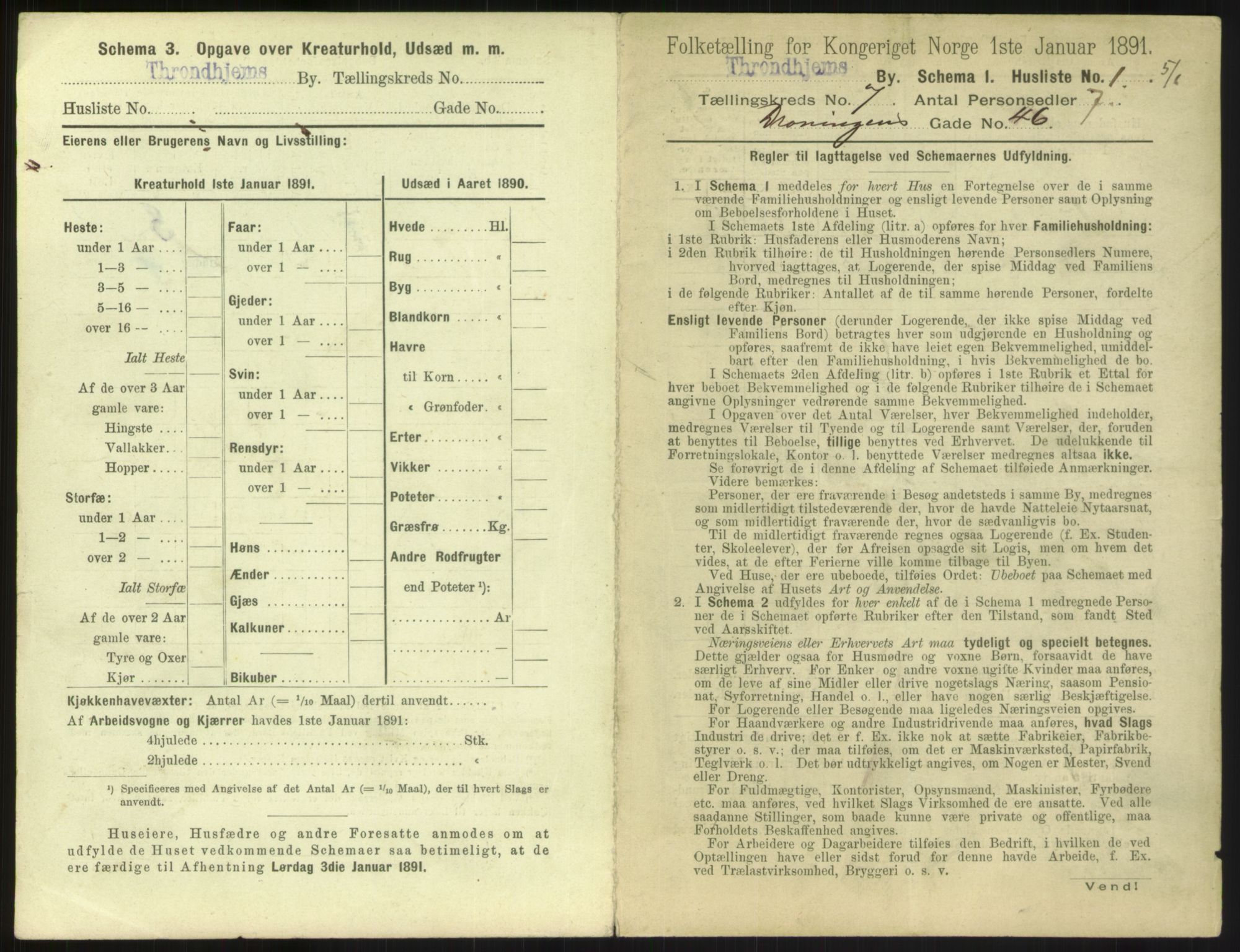 RA, 1891 census for 1601 Trondheim, 1891, p. 740