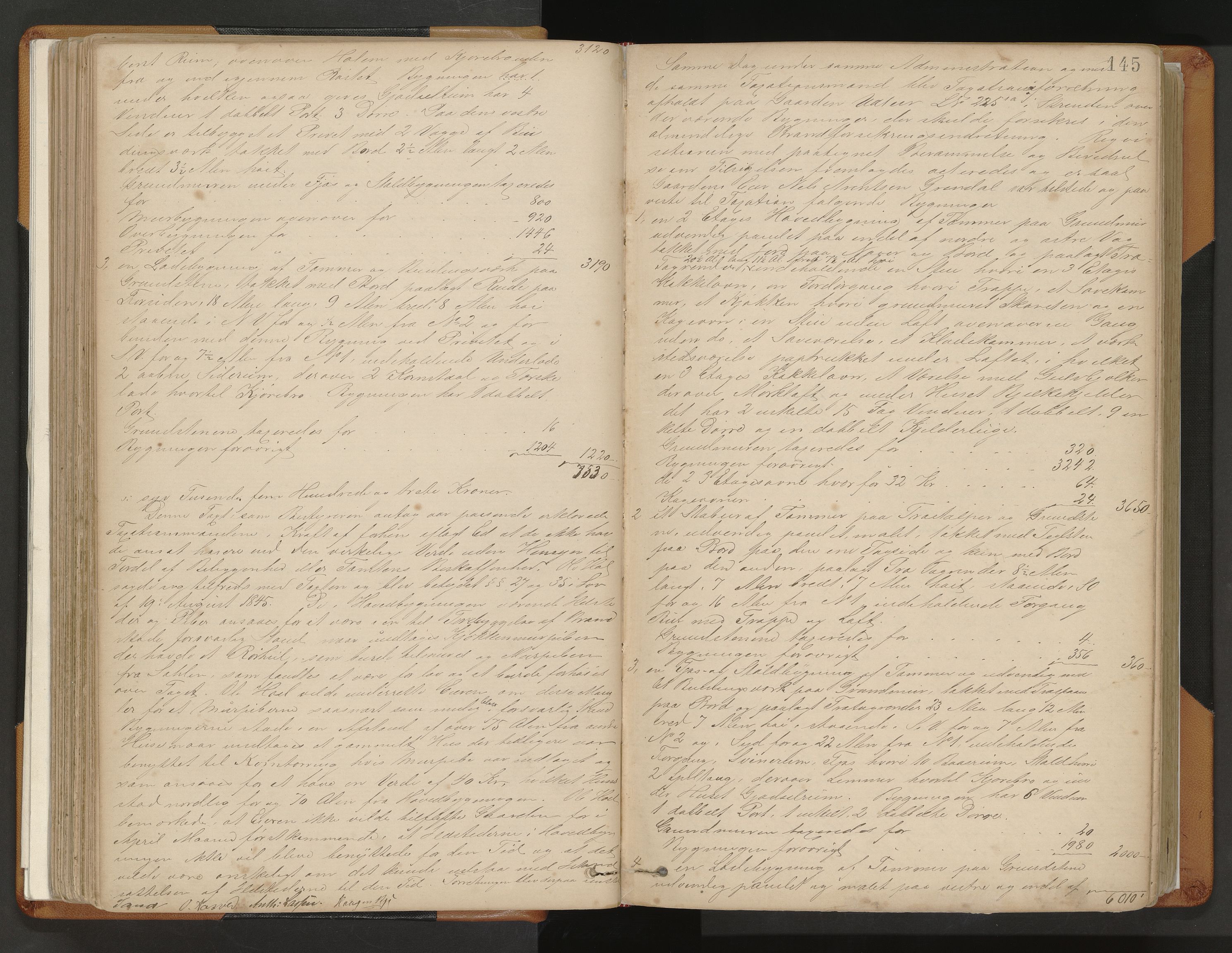 Norges Brannkasse Strinda, AV/SAT-A-5516/Fa/L0002: Branntakstprotokoll, 1874-1895, p. 145
