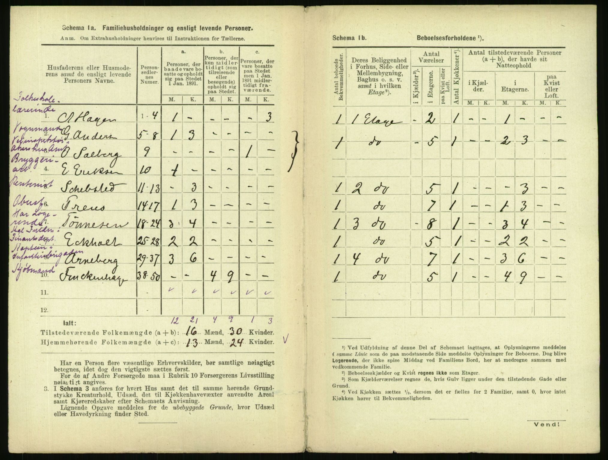 RA, 1891 census for 0301 Kristiania, 1891, p. 38514