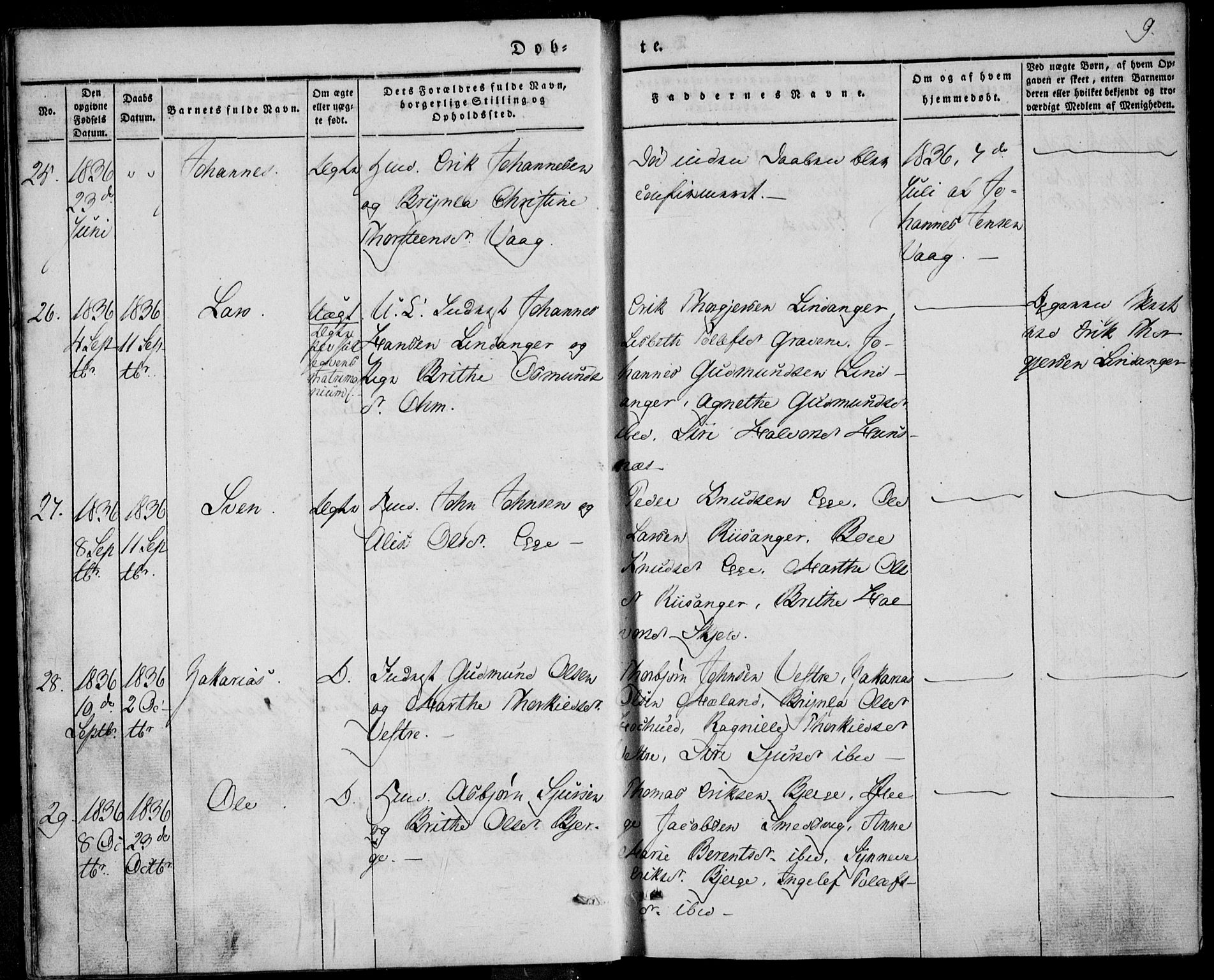 Skjold sokneprestkontor, AV/SAST-A-101847/H/Ha/Haa/L0006: Parish register (official) no. A 6.1, 1835-1858, p. 9