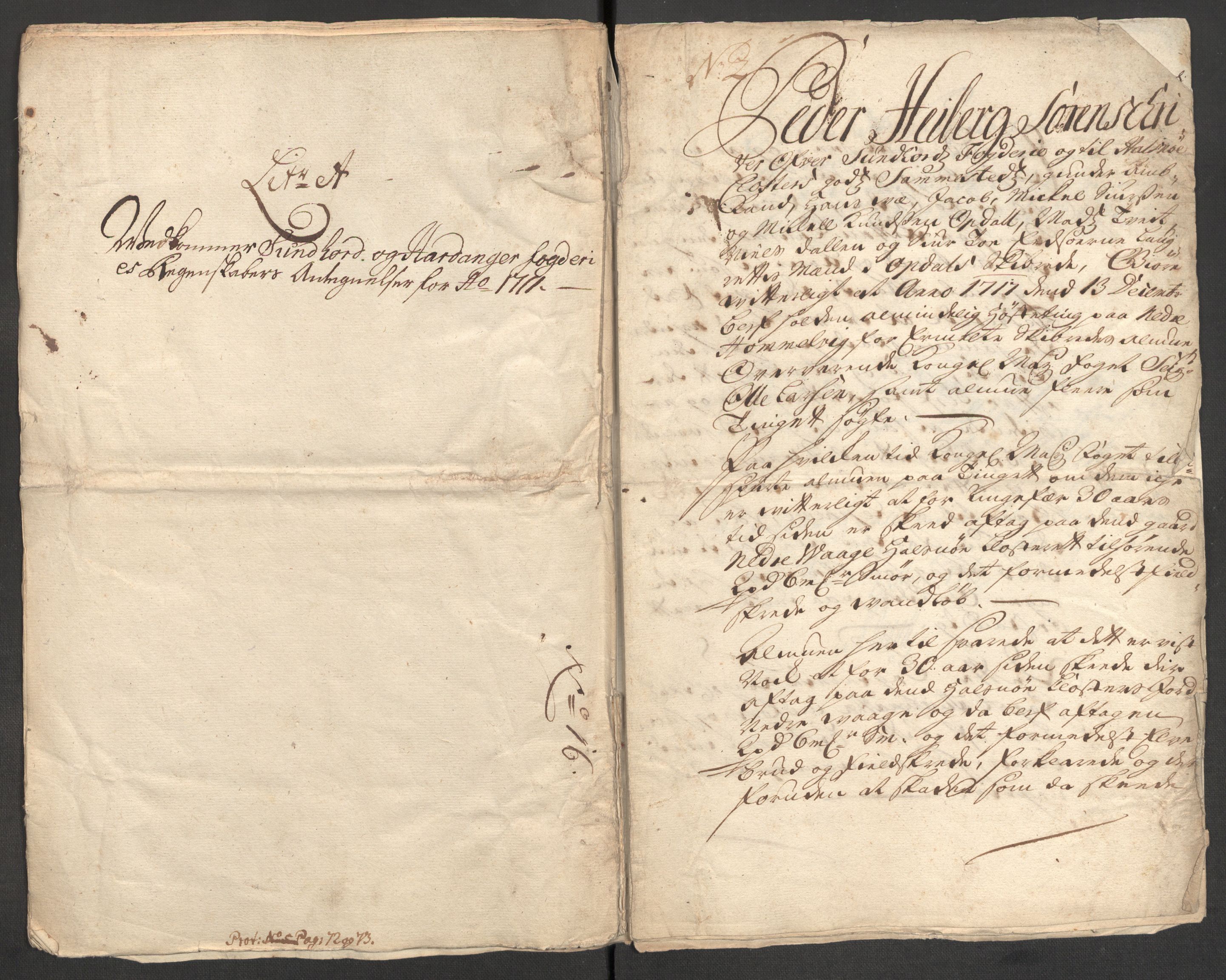 Rentekammeret inntil 1814, Reviderte regnskaper, Fogderegnskap, AV/RA-EA-4092/R48/L2987: Fogderegnskap Sunnhordland og Hardanger, 1711, p. 504