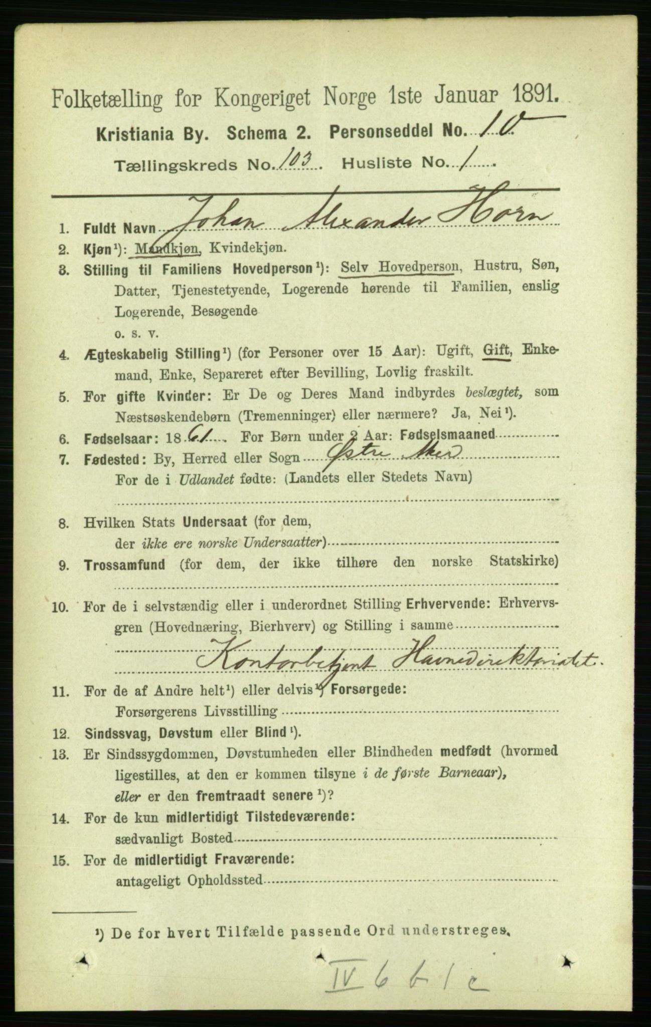 RA, 1891 census for 0301 Kristiania, 1891, p. 51428