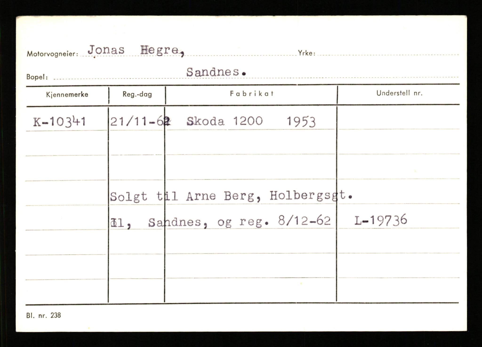 Stavanger trafikkstasjon, AV/SAST-A-101942/0/G/L0002: Registreringsnummer: 5791 - 10405, 1930-1971, p. 3180