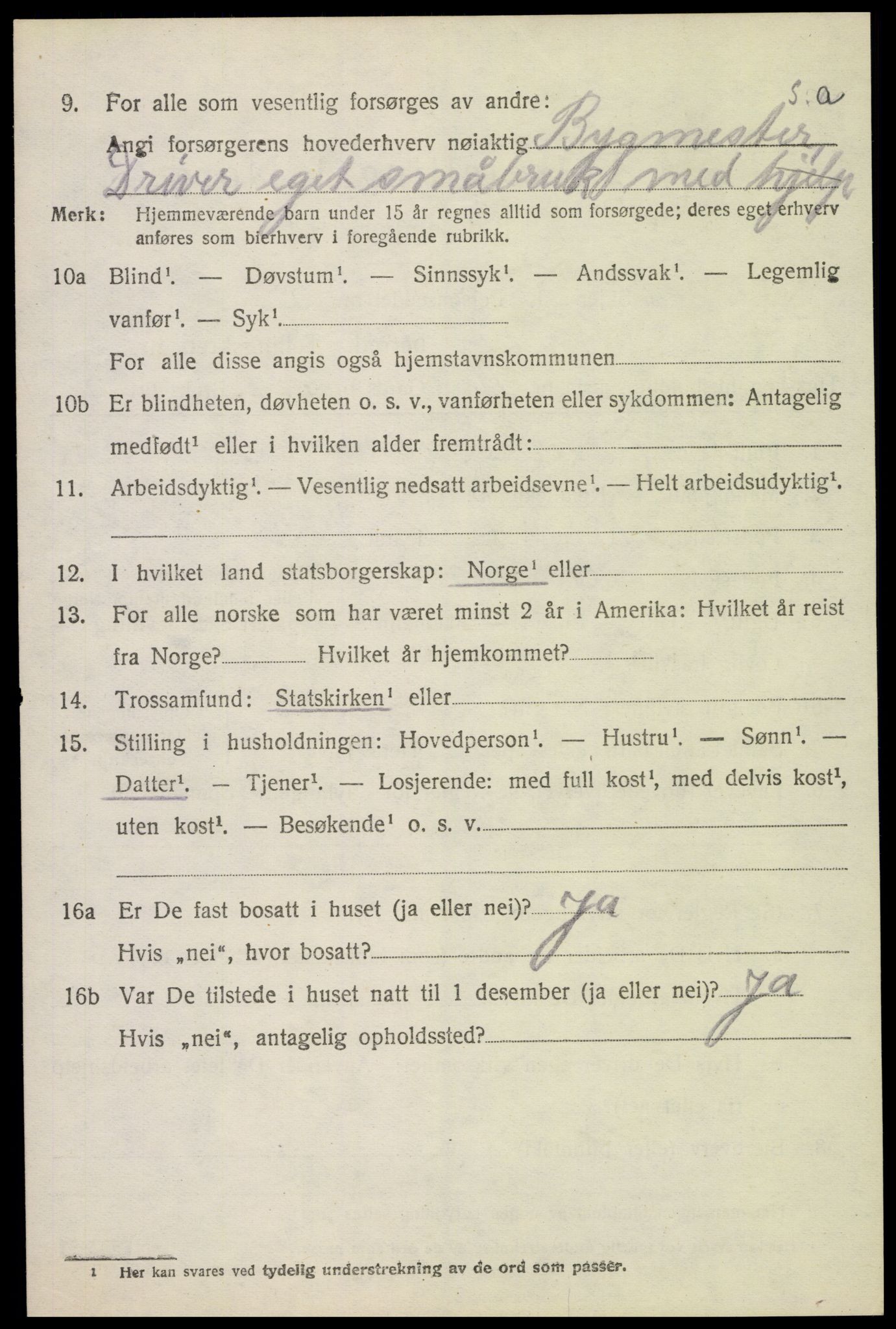 SAH, 1920 census for Furnes, 1920, p. 1830