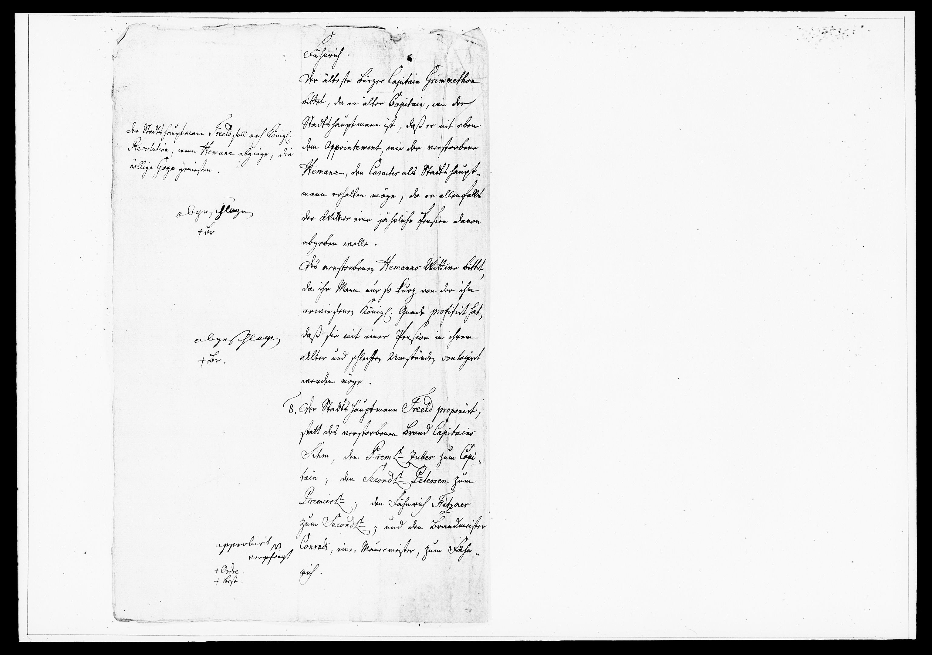 Krigskollegiet, Krigskancelliet, DRA/A-0006/-/1334-1359: Refererede sager, 1760, p. 445