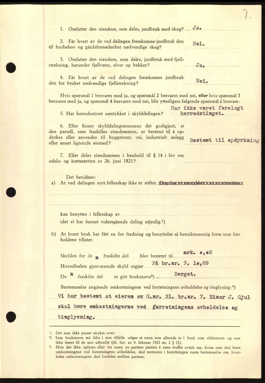 Nordmøre sorenskriveri, AV/SAT-A-4132/1/2/2Ca: Mortgage book no. A93, 1942-1942, Diary no: : 1625/1942