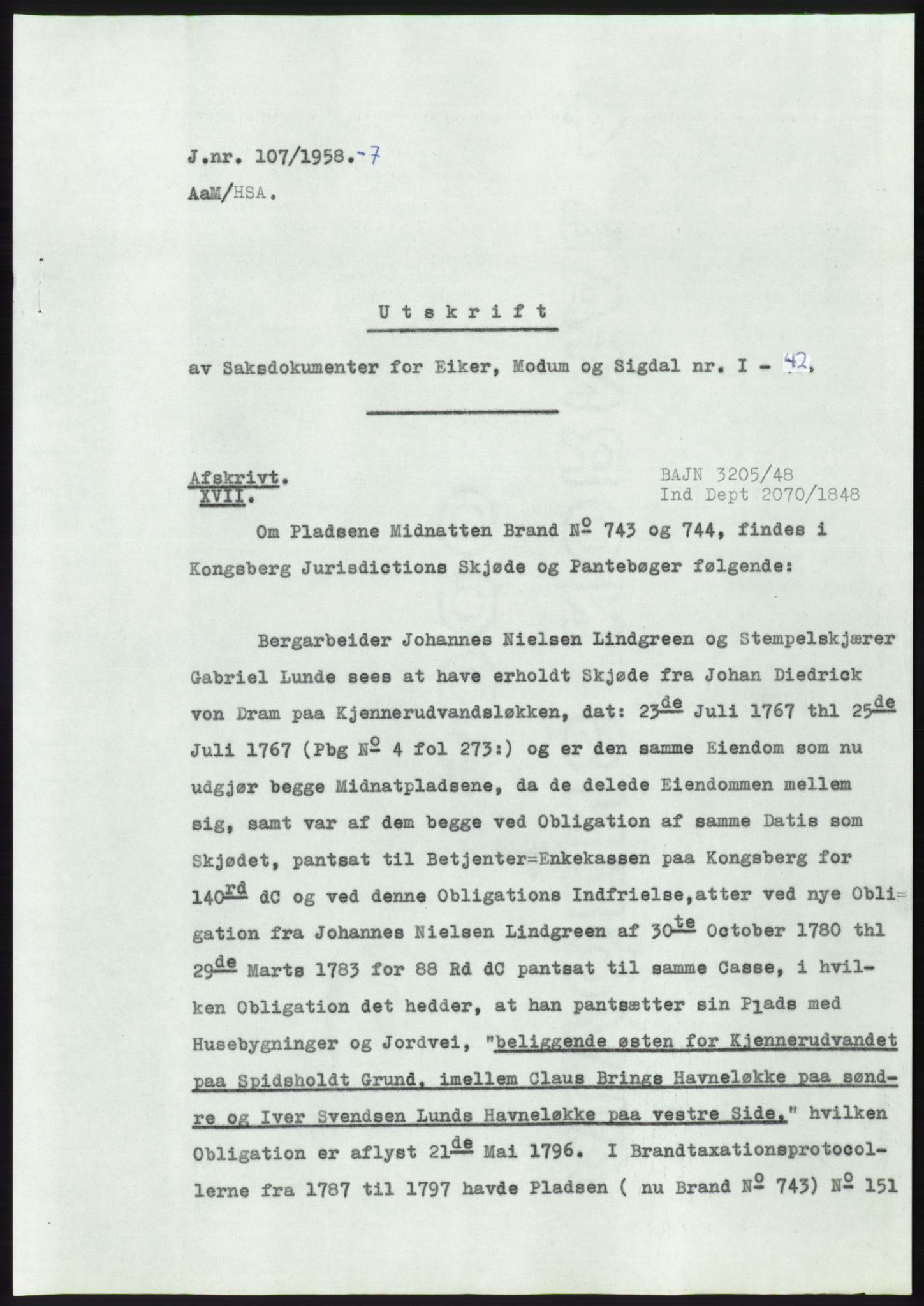 Statsarkivet i Kongsberg, SAKO/A-0001, 1957-1958, p. 335