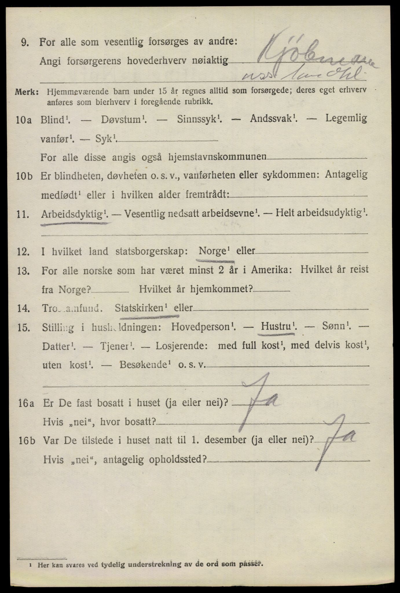 SAO, 1920 census for Lillestrøm, 1920, p. 7197