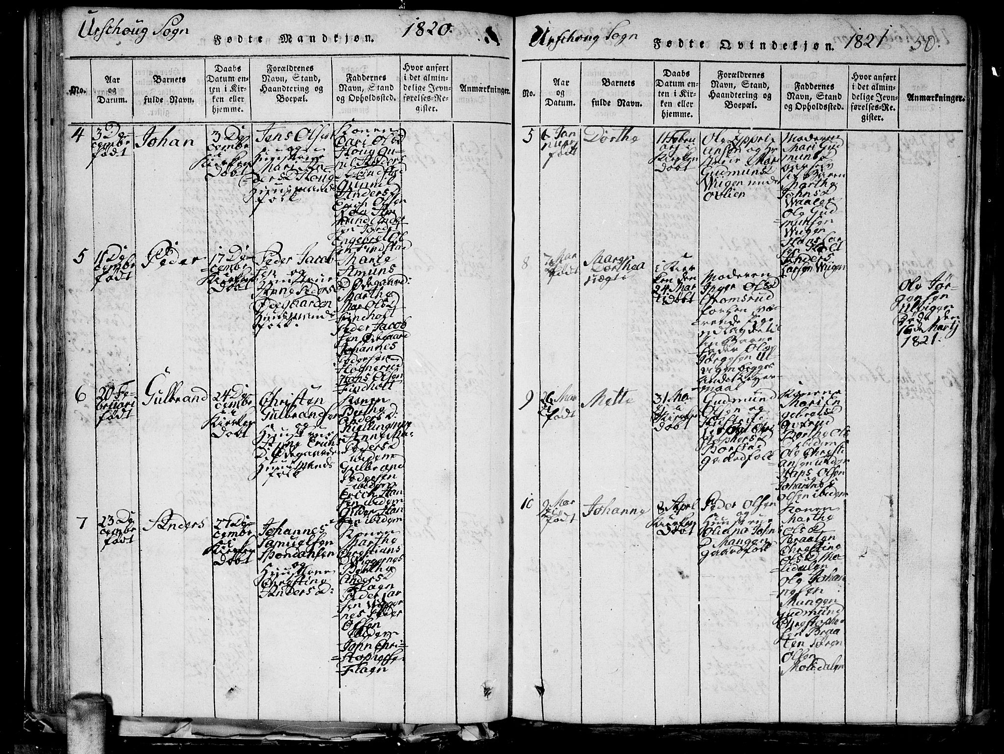 Aurskog prestekontor Kirkebøker, AV/SAO-A-10304a/G/Ga/L0001: Parish register (copy) no. I 1, 1814-1829, p. 50