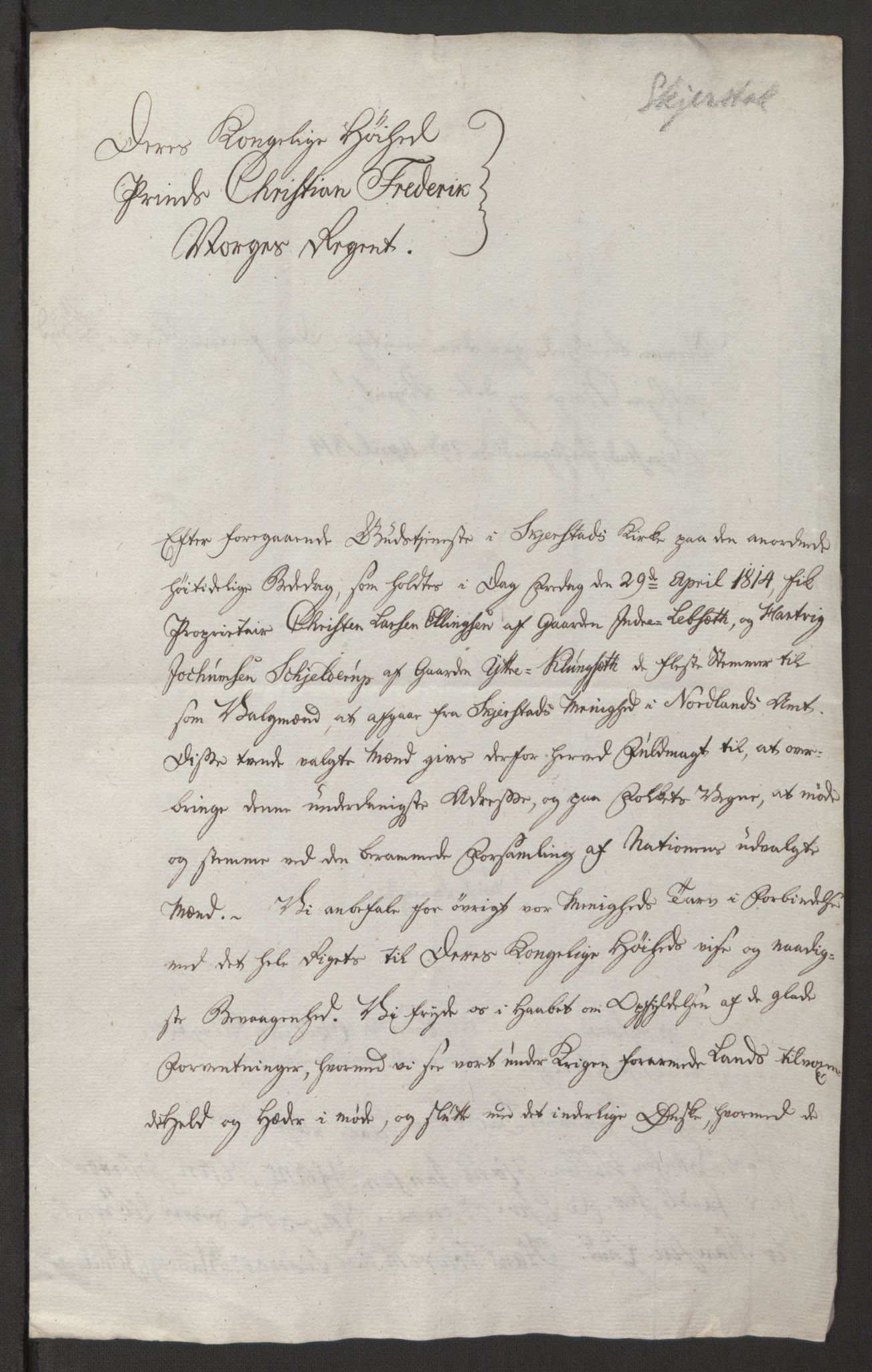 Fylkesmannen i Nordland, AV/SAT-A-0499/1.1/Ø/Øz/L0002/0003: Diverse / Adresser til Christian Frederik, 1814, p. 42