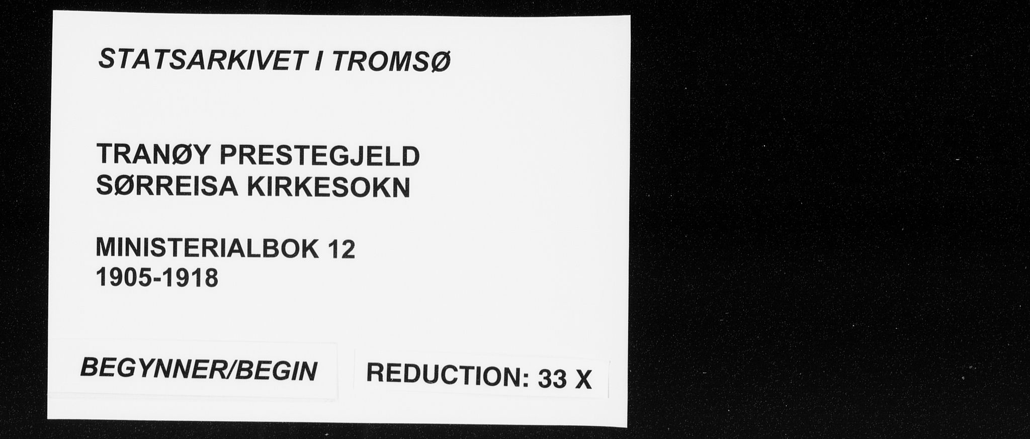 Tranøy sokneprestkontor, SATØ/S-1313/I/Ia/Iaa/L0012kirke: Parish register (official) no. 12, 1905-1918