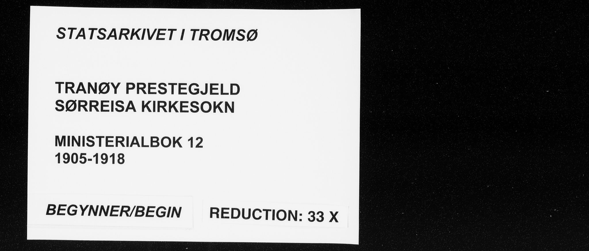 Tranøy sokneprestkontor, AV/SATØ-S-1313/I/Ia/Iaa/L0012kirke: Parish register (official) no. 12, 1905-1918