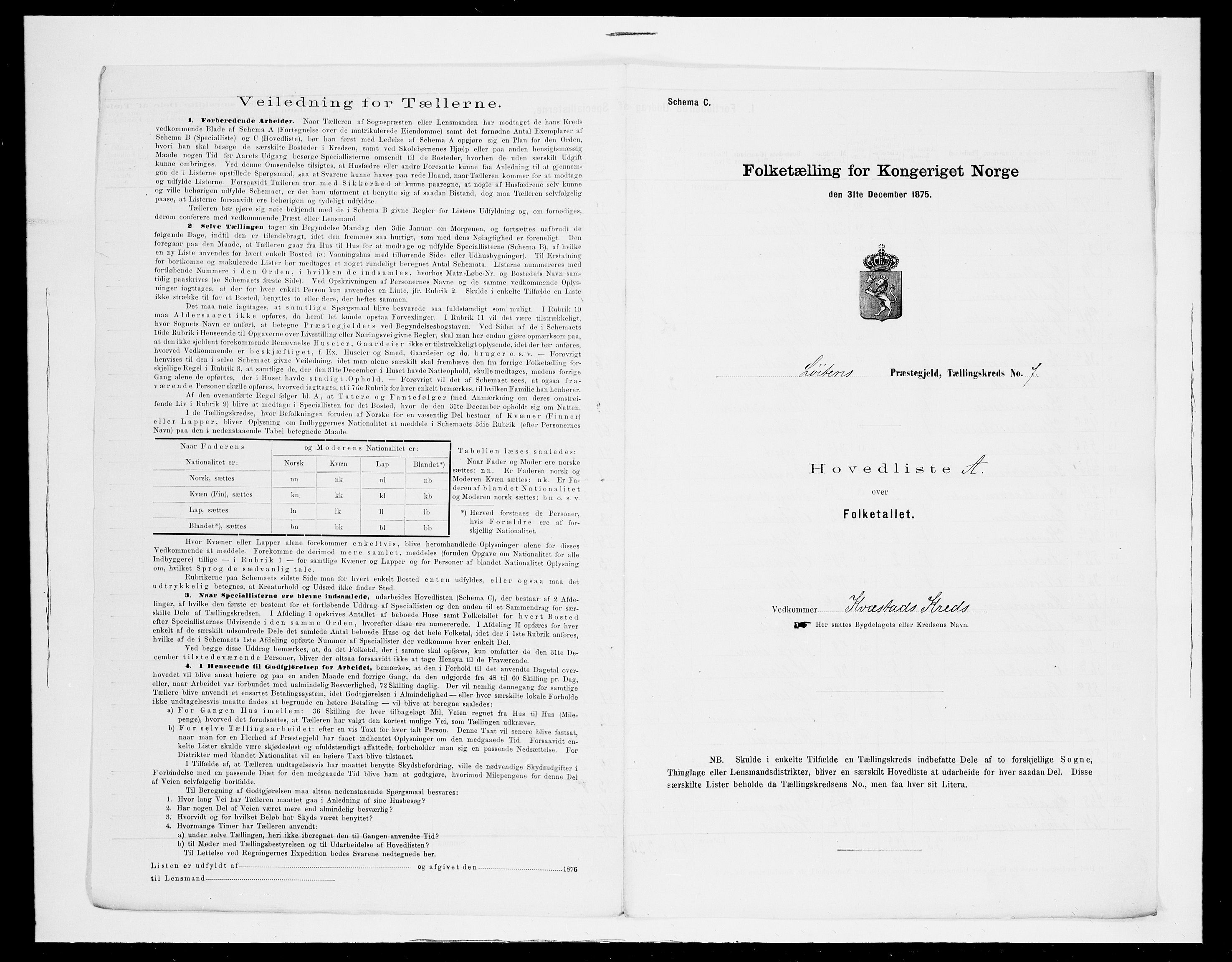 SAH, 1875 census for 0415P Løten, 1875, p. 44