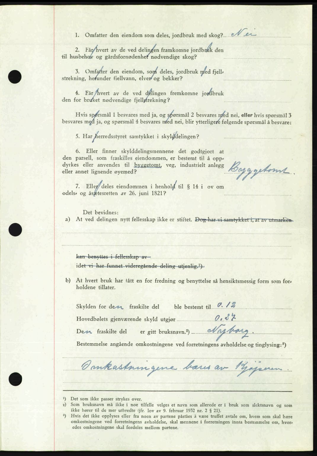 Nedenes sorenskriveri, AV/SAK-1221-0006/G/Gb/Gba/L0056: Mortgage book no. A8, 1946-1947, Diary no: : 42/1947