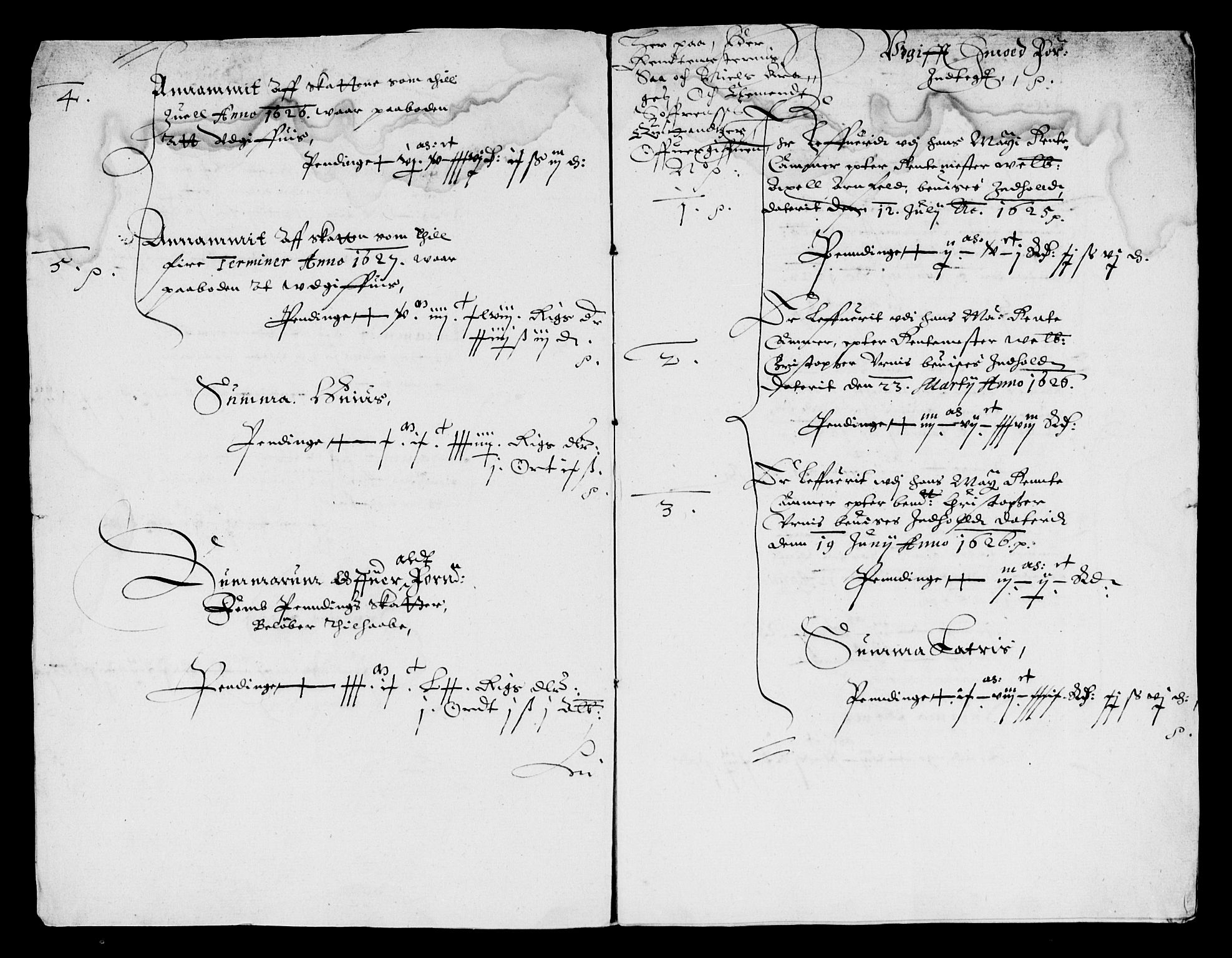 Rentekammeret inntil 1814, Reviderte regnskaper, Lensregnskaper, AV/RA-EA-5023/R/Rb/Rbz/L0019: Nordlandenes len, 1624-1628