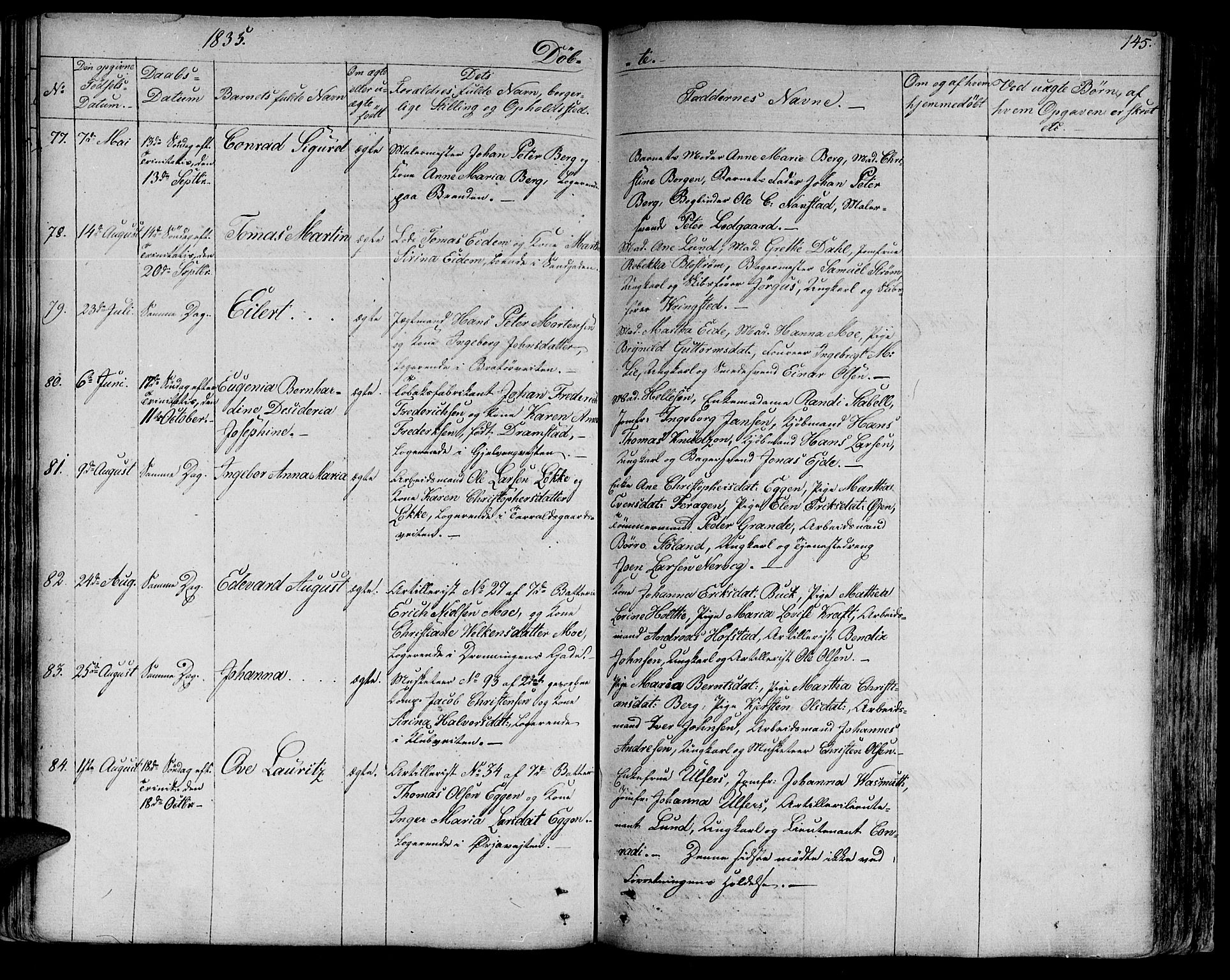 Ministerialprotokoller, klokkerbøker og fødselsregistre - Sør-Trøndelag, AV/SAT-A-1456/602/L0108: Parish register (official) no. 602A06, 1821-1839, p. 145