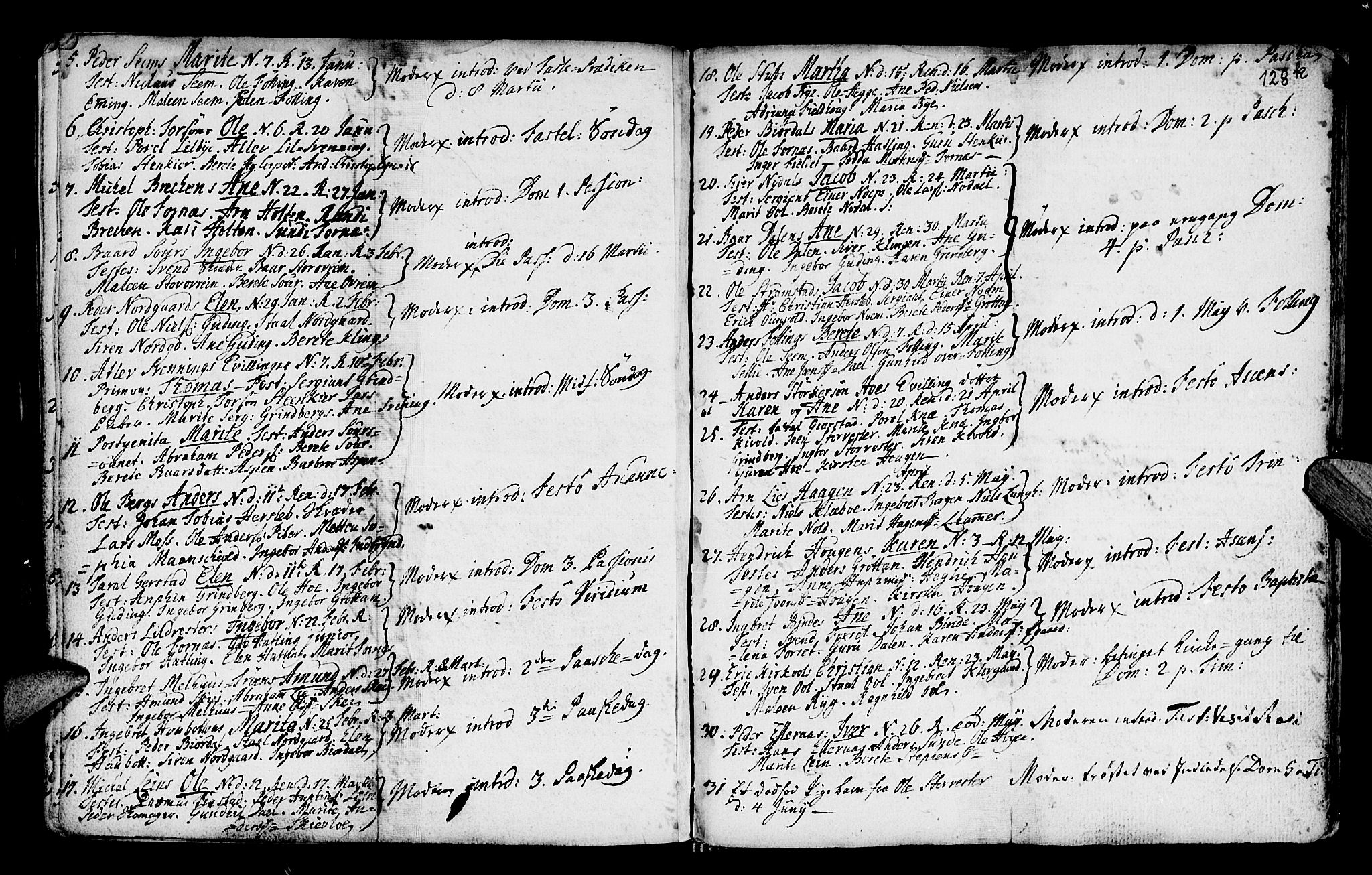 Ministerialprotokoller, klokkerbøker og fødselsregistre - Nord-Trøndelag, SAT/A-1458/746/L0439: Parish register (official) no. 746A01, 1688-1759, p. 128j