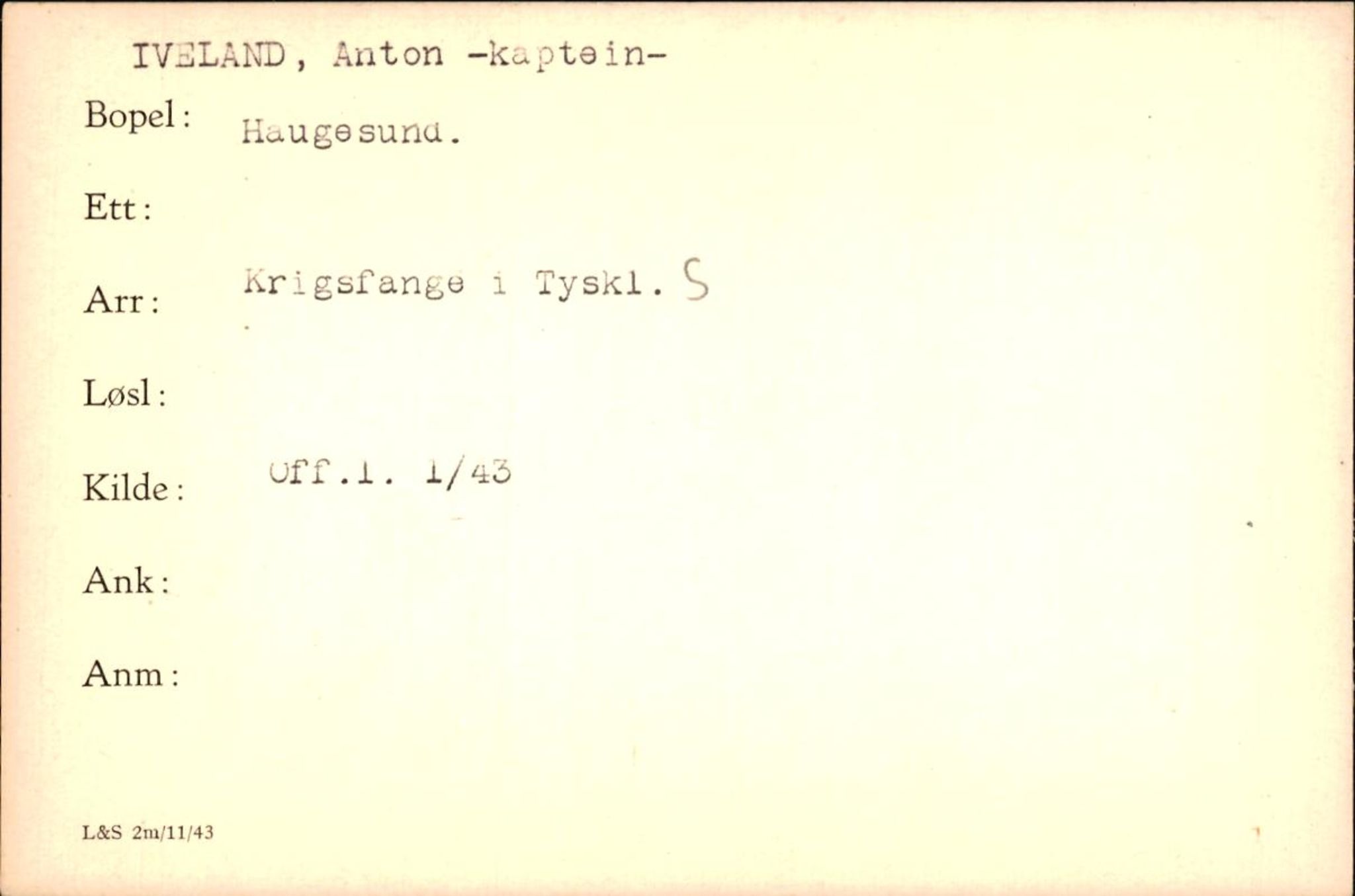 Forsvaret, Forsvarets krigshistoriske avdeling, RA/RAFA-2017/Y/Yf/L0200: II-C-11-2102  -  Norske krigsfanger i Tyskland, 1940-1945, p. 501