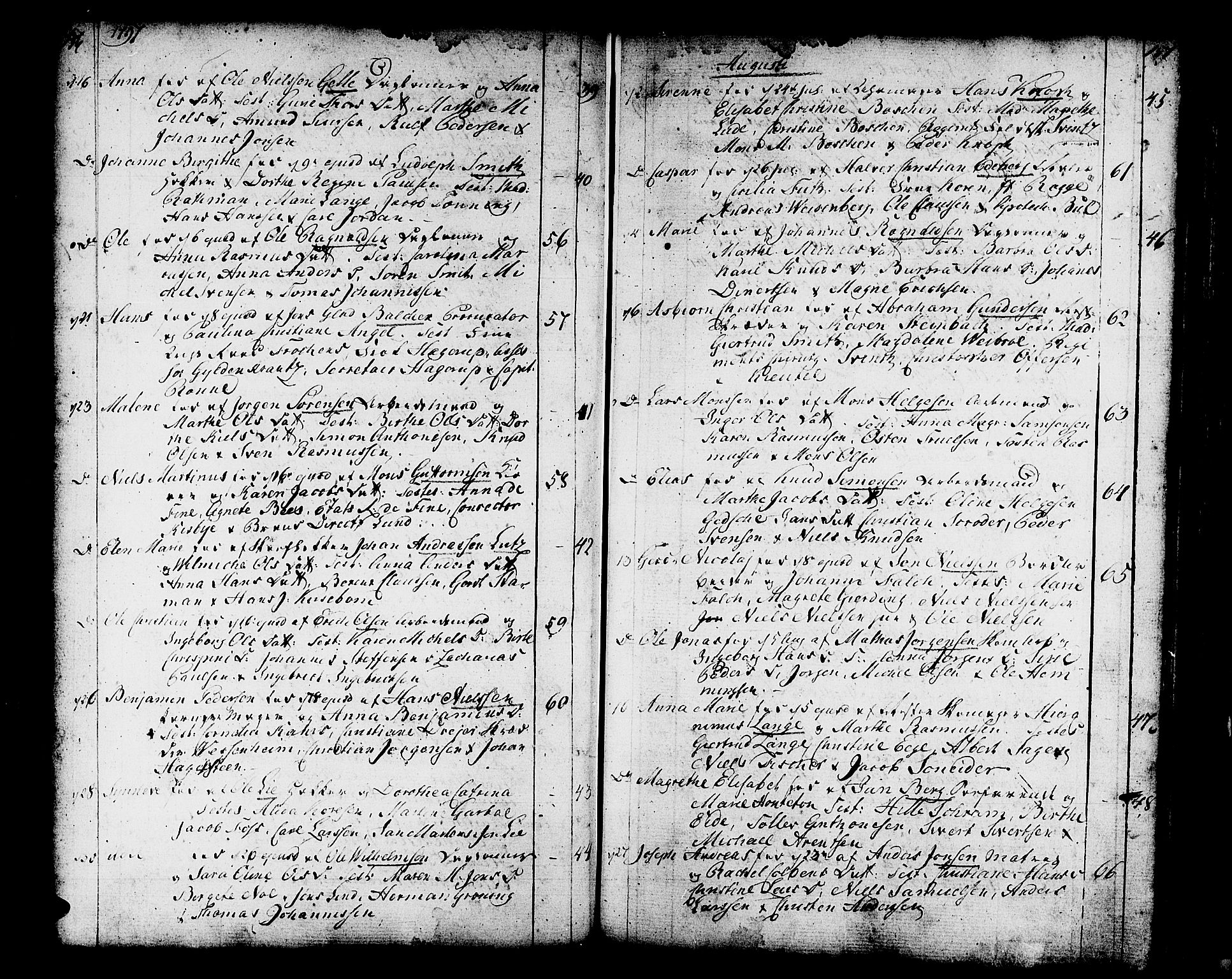 Domkirken sokneprestembete, AV/SAB-A-74801/H/Haa/L0004: Parish register (official) no. A 4, 1763-1820, p. 156-157