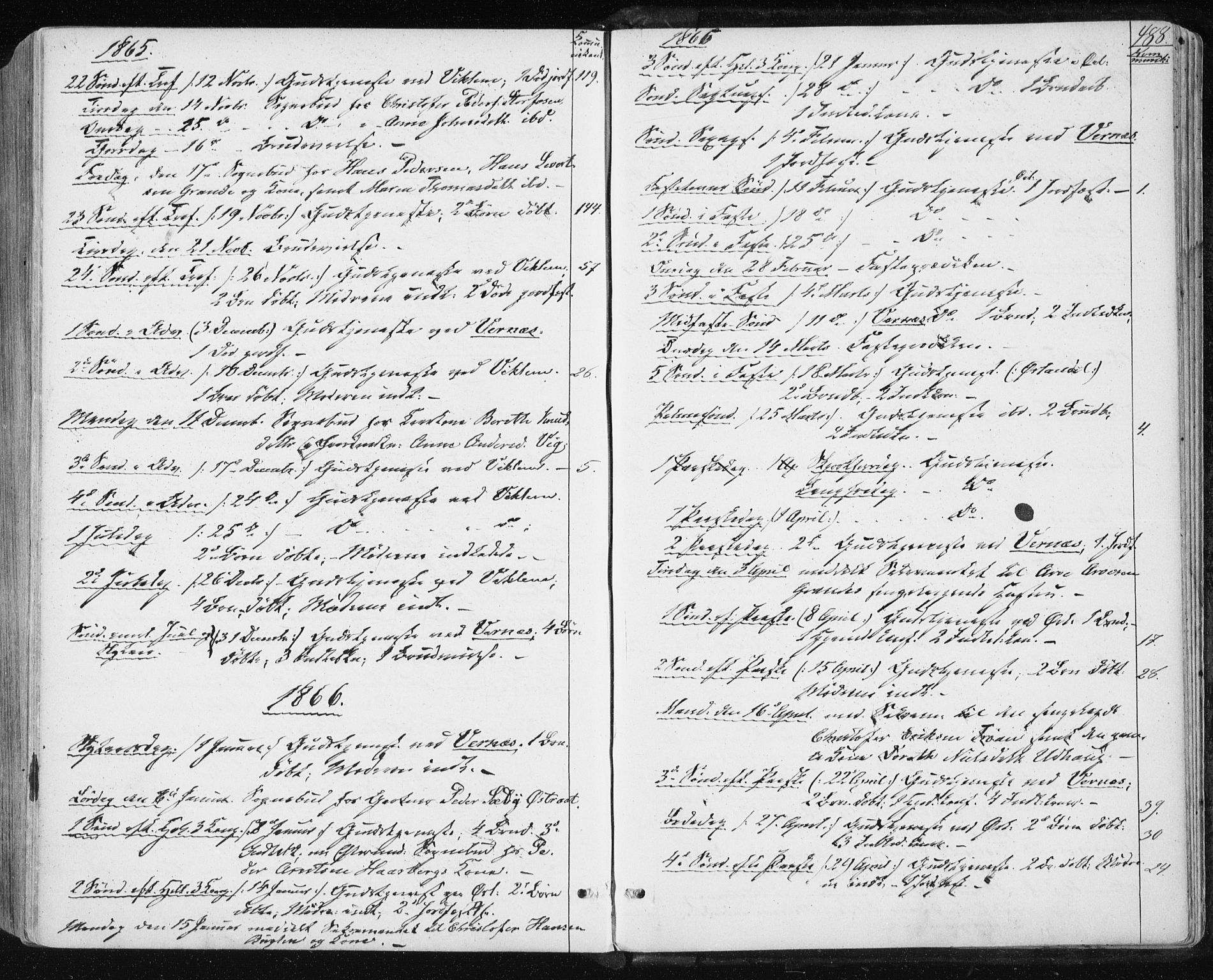 Ministerialprotokoller, klokkerbøker og fødselsregistre - Sør-Trøndelag, AV/SAT-A-1456/659/L0737: Parish register (official) no. 659A07, 1857-1875, p. 488
