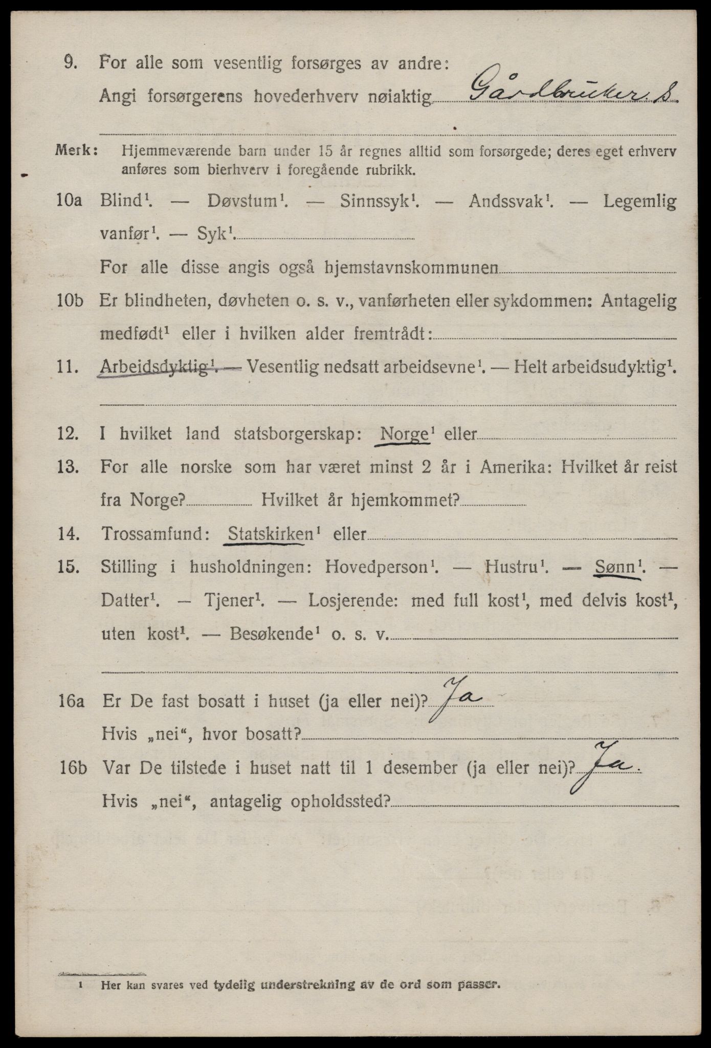 SAKO, 1920 census for Lårdal, 1920, p. 2146