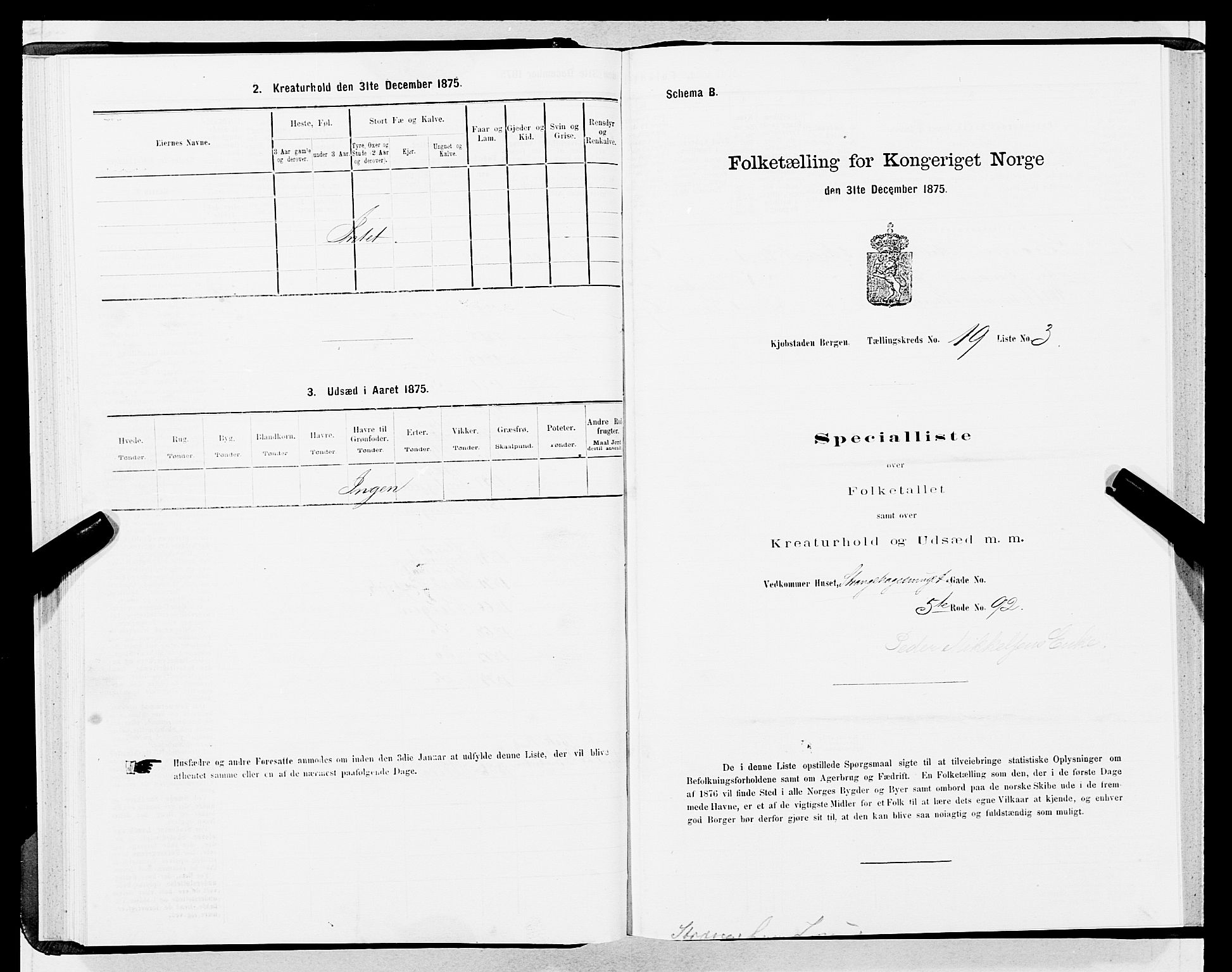 SAB, 1875 census for 1301 Bergen, 1875, p. 953