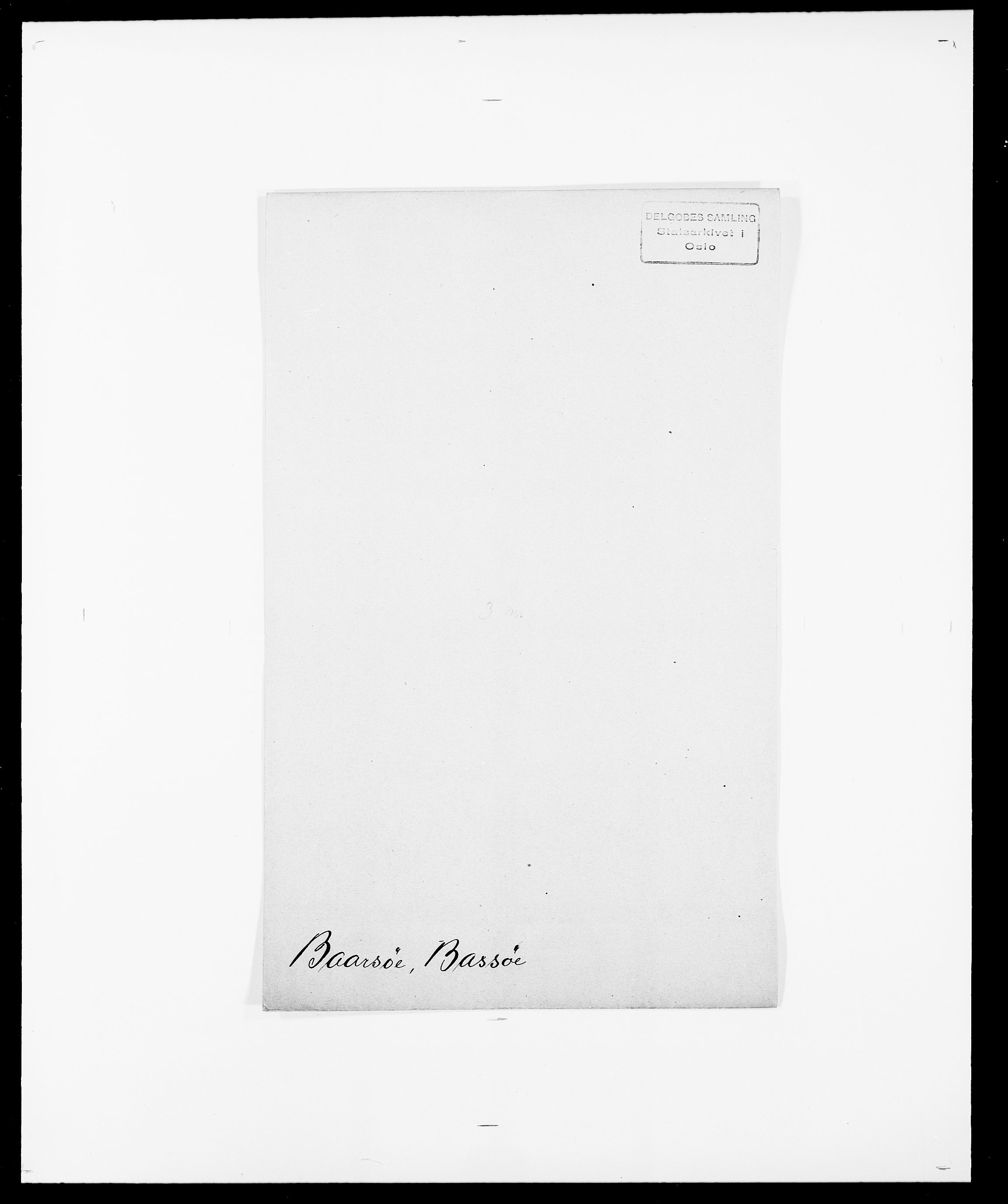 Delgobe, Charles Antoine - samling, SAO/PAO-0038/D/Da/L0003: Barca - Bergen, p. 5