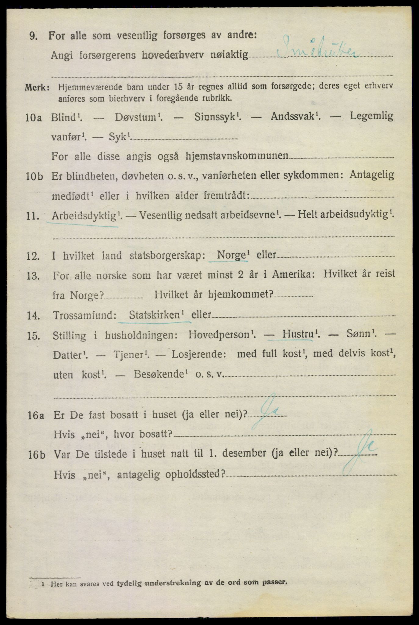 SAKO, 1920 census for Ytre Sandsvær, 1920, p. 2649