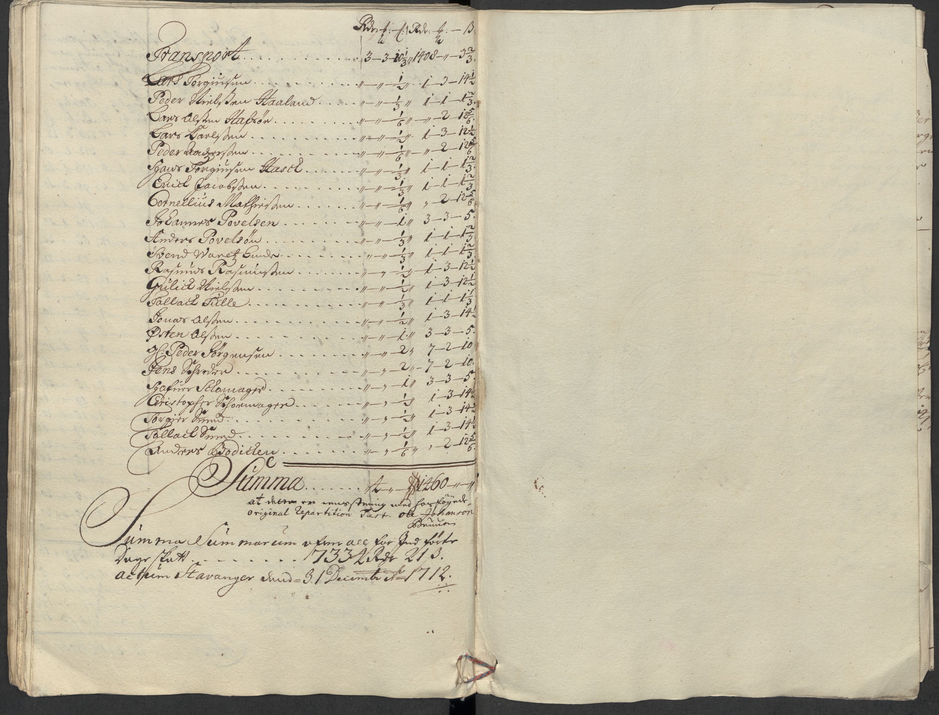 Rentekammeret inntil 1814, Reviderte regnskaper, Fogderegnskap, AV/RA-EA-4092/R46/L2737: Fogderegnskap Jæren og Dalane, 1712, p. 144