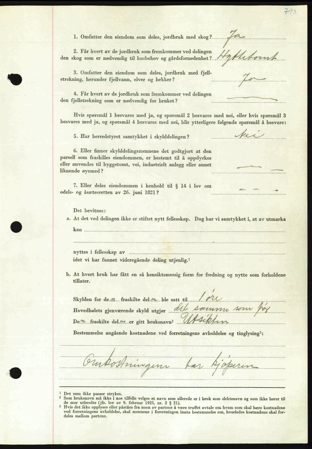 Nordmøre sorenskriveri, AV/SAT-A-4132/1/2/2Ca: Mortgage book no. A112, 1949-1949, Diary no: : 2936/1949