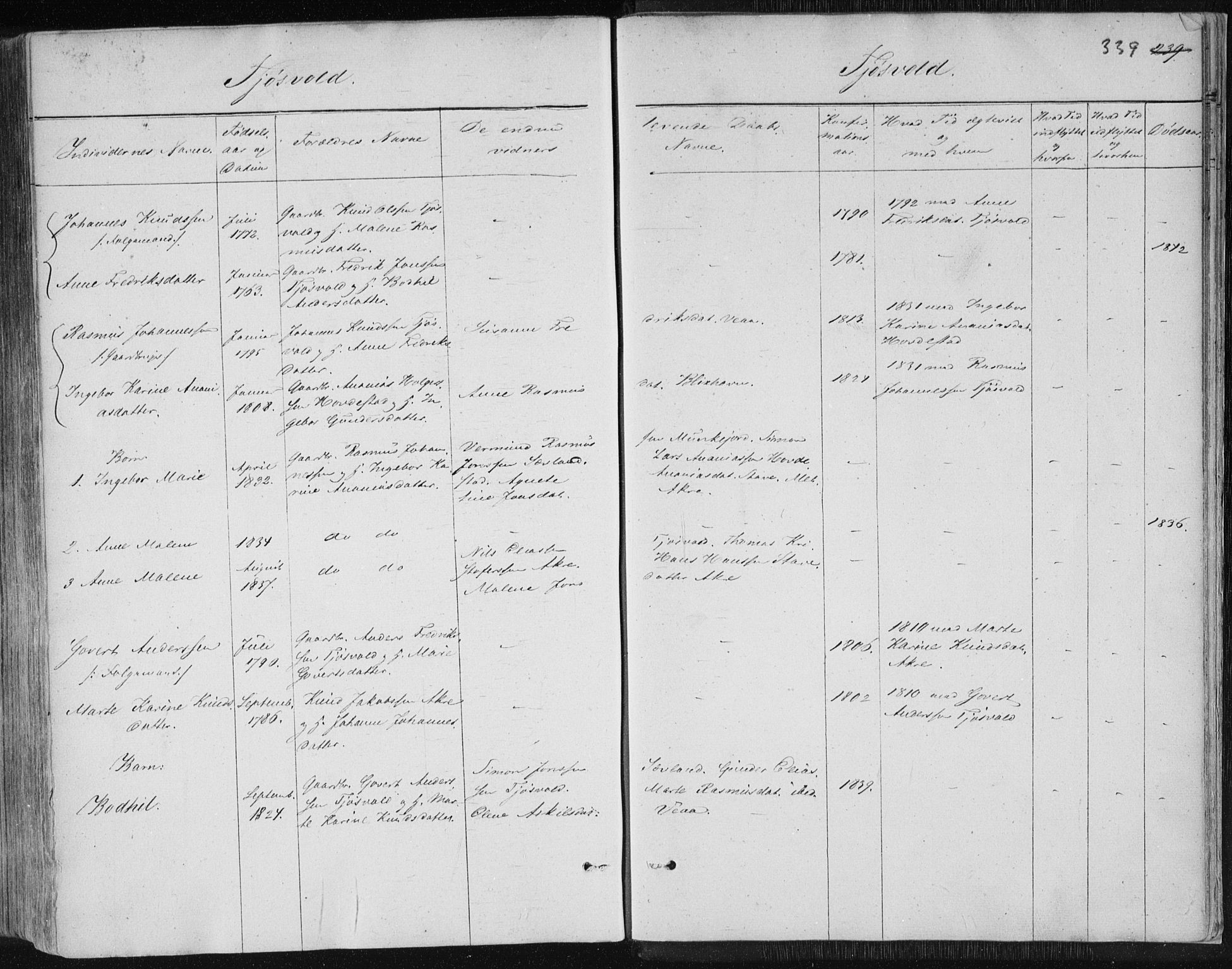 Skudenes sokneprestkontor, AV/SAST-A -101849/H/Ha/Haa/L0001: Parish register (official) no. A 1, 1770-1842, p. 339