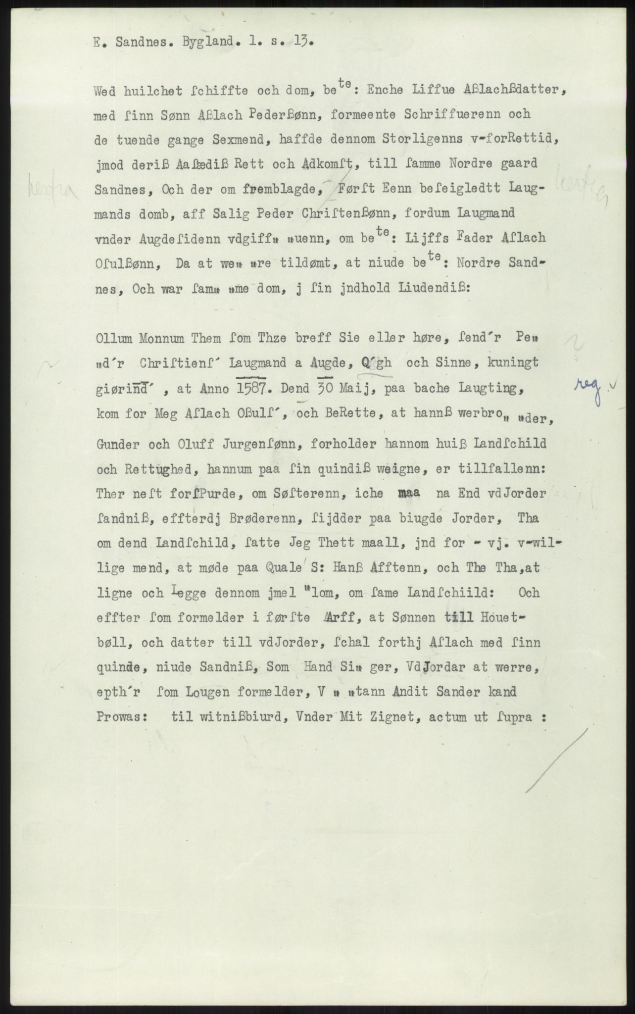 Samlinger til kildeutgivelse, Diplomavskriftsamlingen, AV/RA-EA-4053/H/Ha, p. 1849