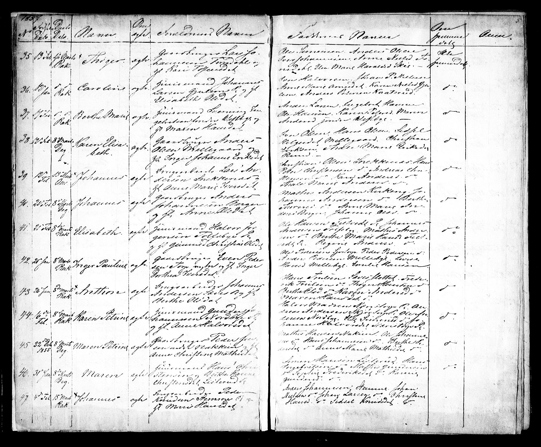 Rakkestad prestekontor Kirkebøker, AV/SAO-A-2008/F/Fa/L0010: Parish register (official) no. I 10, 1857-1861, p. 5