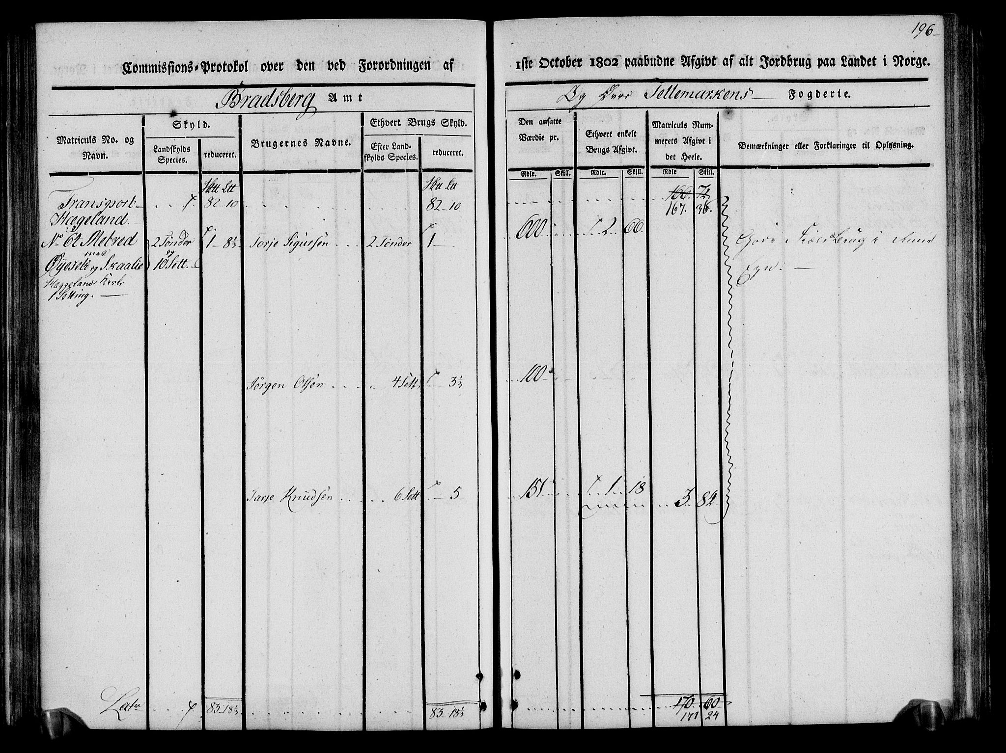 Rentekammeret inntil 1814, Realistisk ordnet avdeling, AV/RA-EA-4070/N/Ne/Nea/L0075: Øvre Telemarken fogderi. Kommisjonsprotokoll for fogderiets vestre del - Kviteseid, Vinje, Moland [):Fyresdal] og Lårdal prestegjeld., 1803, p. 198