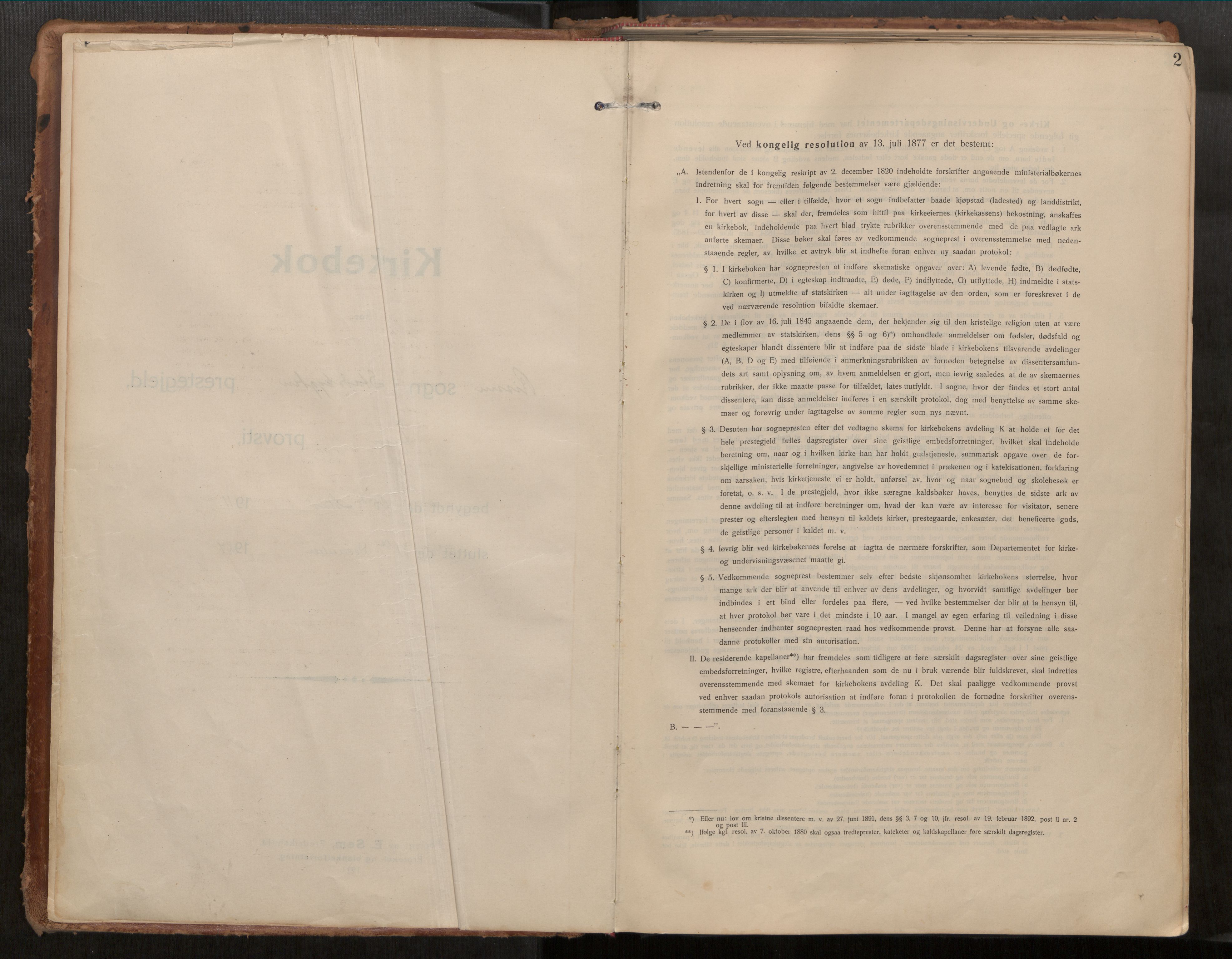 Stadsbygd sokneprestkontor, SAT/A-1117/1/I/I1/I1a/L0001: Parish register (official) no. 1, 1911-1929, p. 2