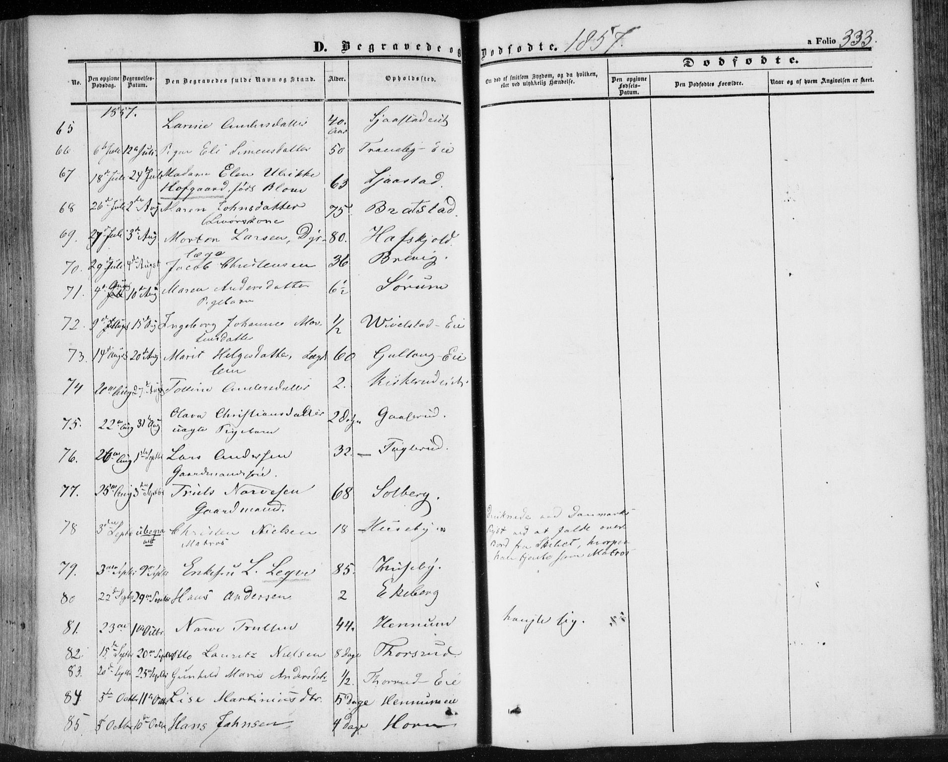 Lier kirkebøker, SAKO/A-230/F/Fa/L0012: Parish register (official) no. I 12, 1854-1864, p. 333