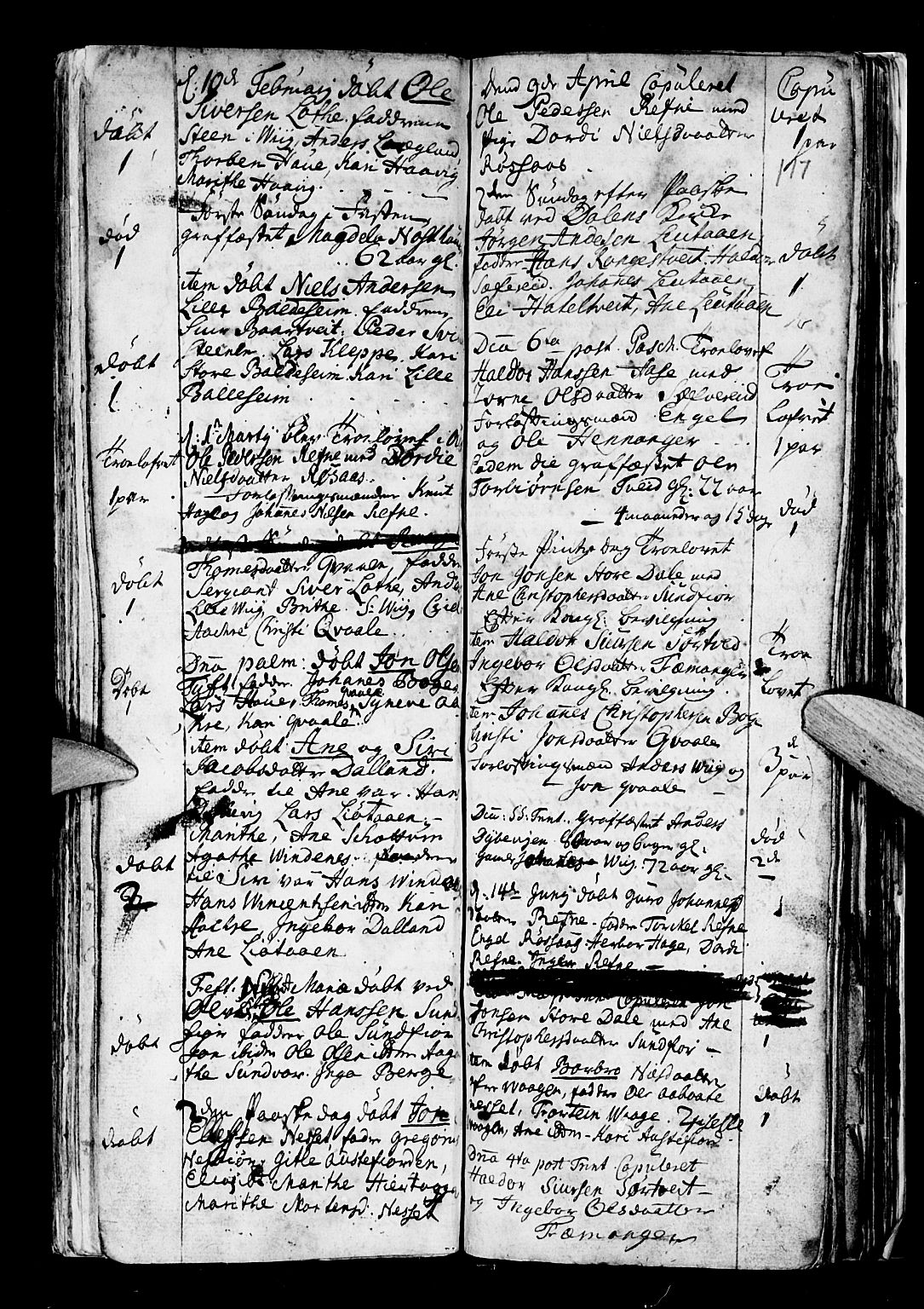 Os sokneprestembete, AV/SAB-A-99929: Parish register (official) no. A 5, 1669-1760, p. 117