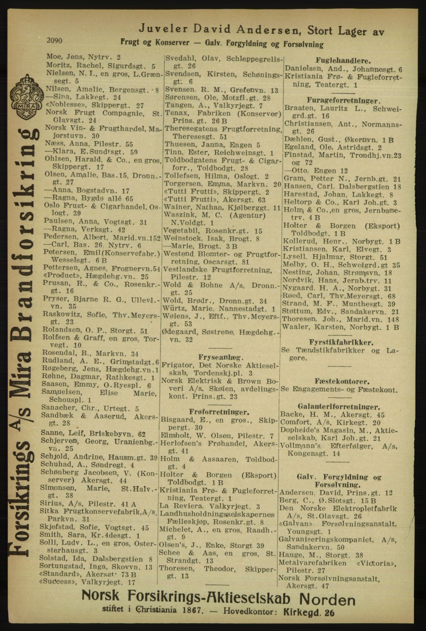 Kristiania/Oslo adressebok, PUBL/-, 1918, p. 2243